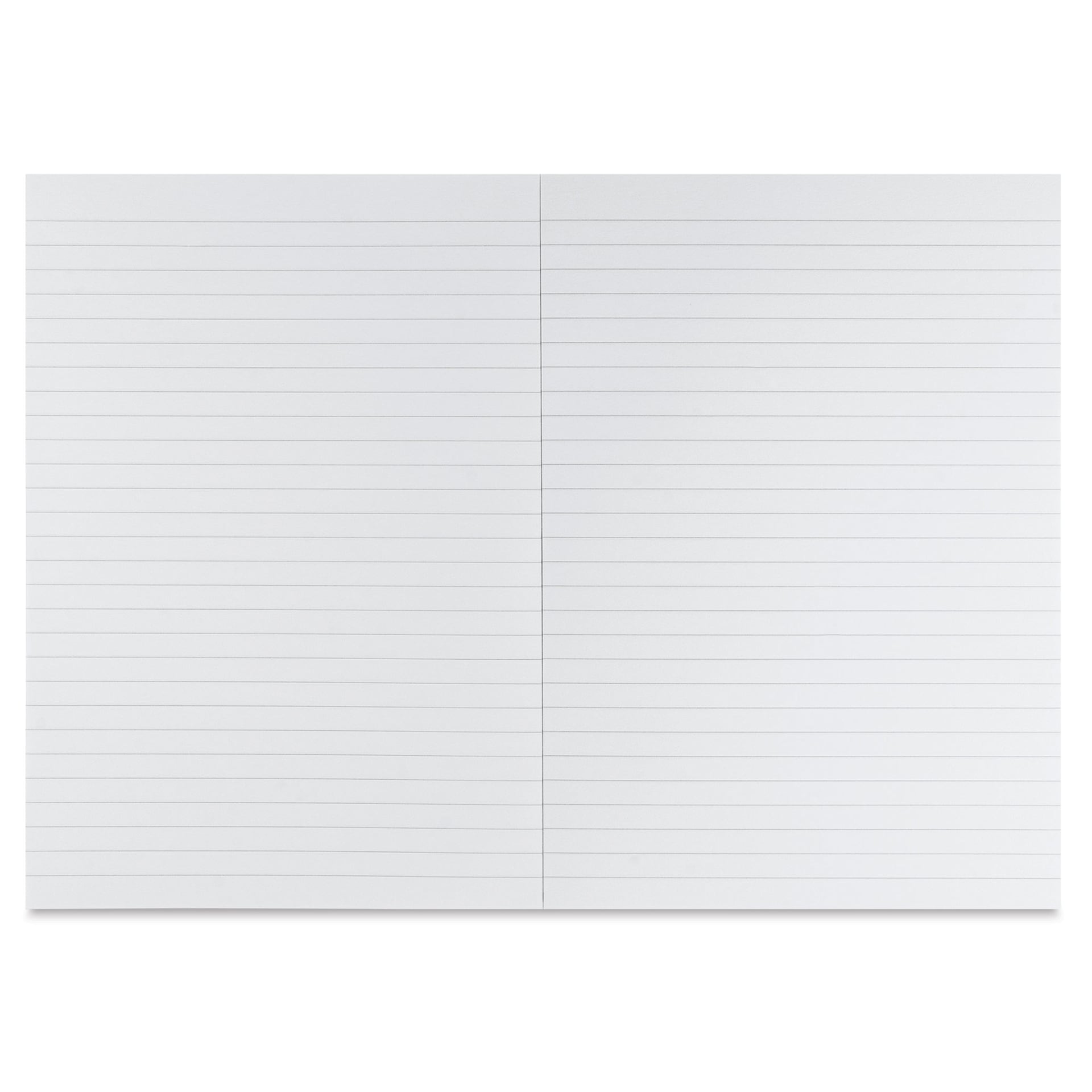 Fabriano Ecoqua Plus Glue-Bound Notebook - Navy, 5-4/5" x 8-1/4", Lined, open