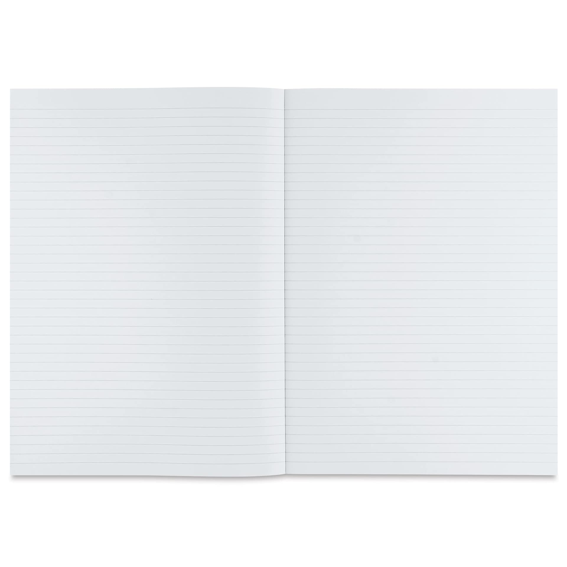 Fabriano Ecoqua Plus Glue-Bound Notebook - Turquoise, 8-1/4" x 11-7/10", Lined, open