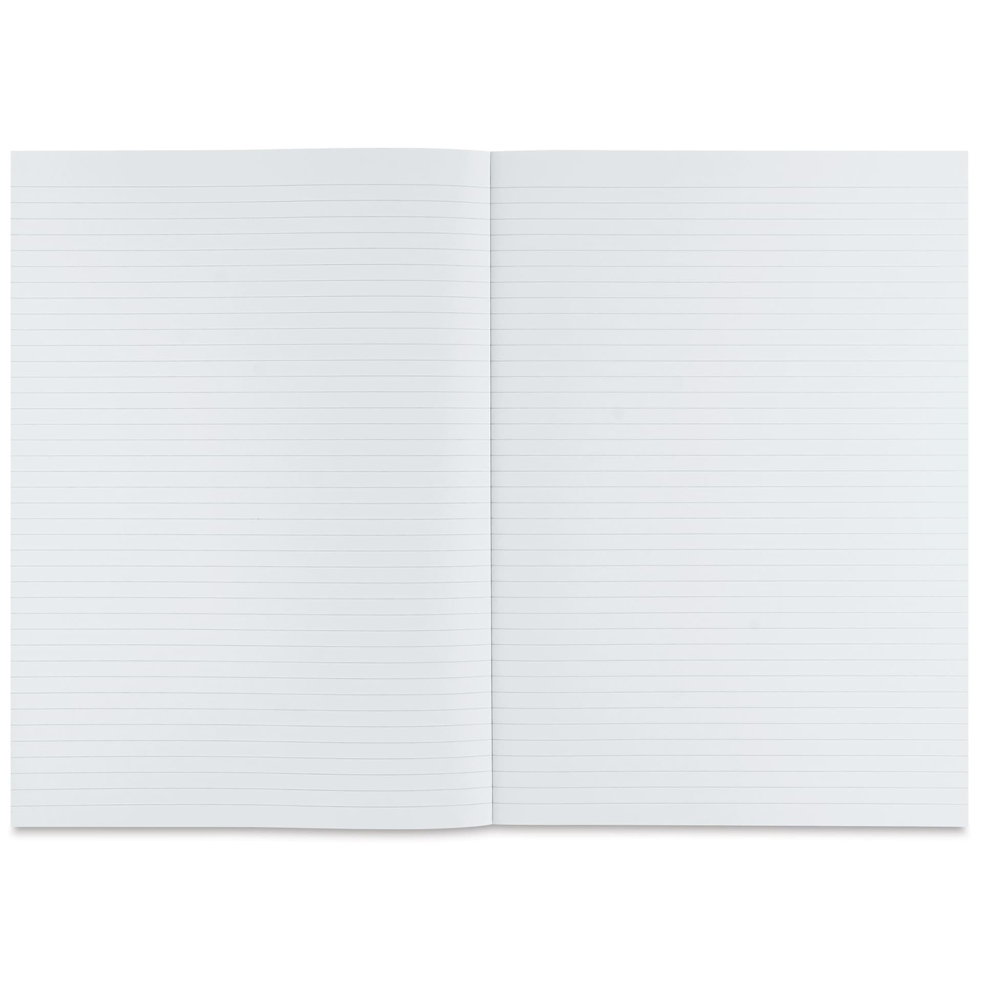 Fabriano Ecoqua Plus Glue-Bound Notebook - Lime, 8-1/4" x 11-7/10", Lined, open