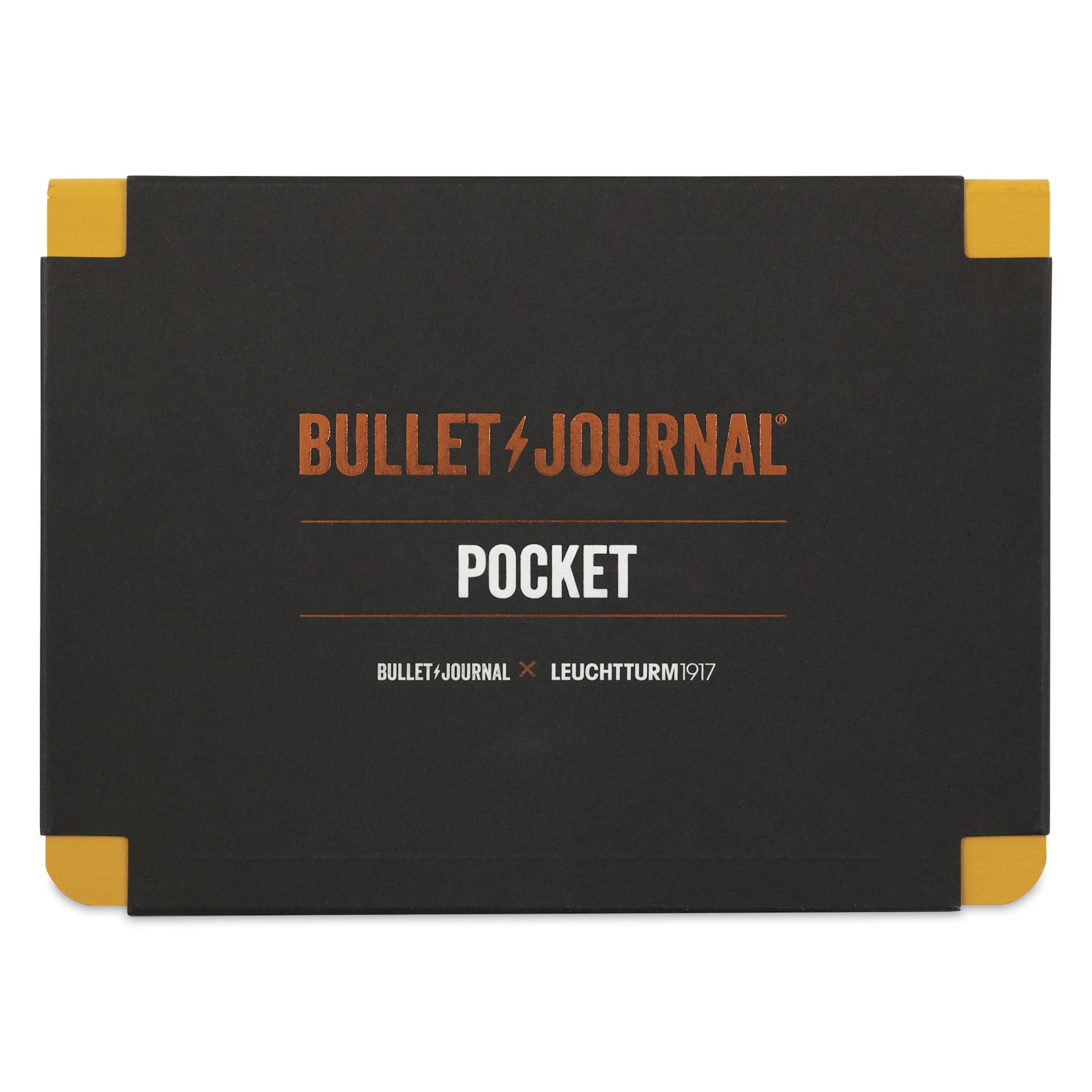 Leuchtturm1917 Bullet Journal Pocket Edition, Yellow, Pkg of 3, front of packaging