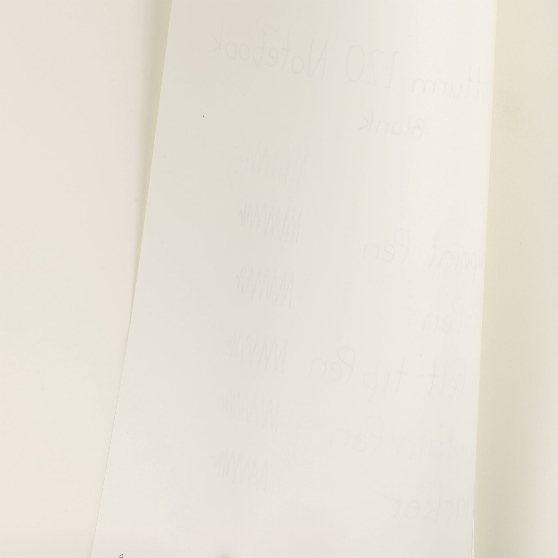 Leuchtturm1917 Edition 120G Notebooks, bleed of pen marks on blank paper