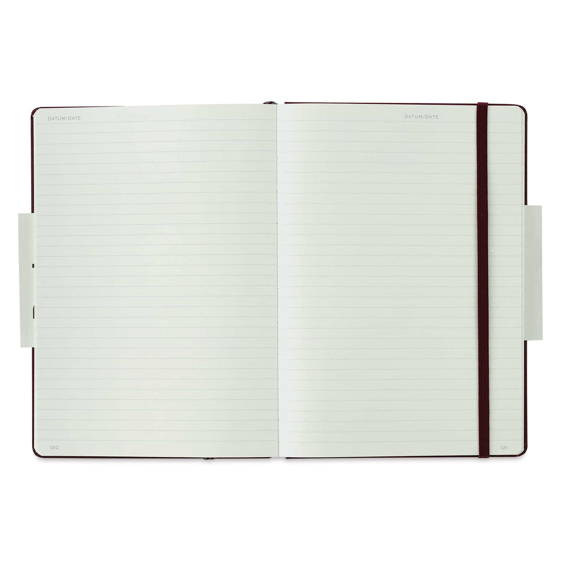 Leuchtturm1917 Edition 120G Notebook - Port Red, 5-3/4" x 8-1/4", Ruled (open to show paper)