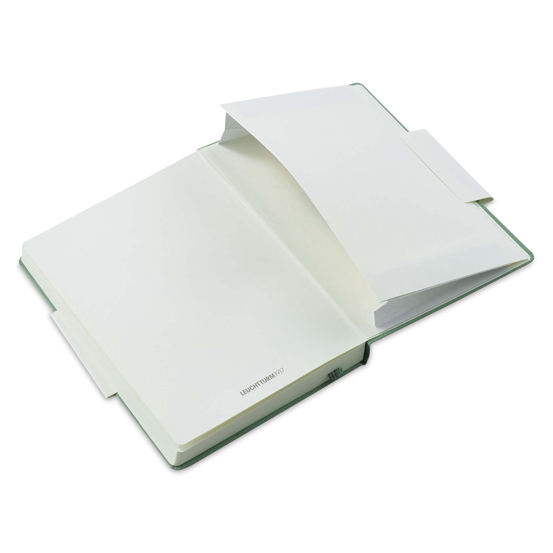 Leuchtturm1917 Edition 120G Notebook - Sage, 5-3/4" x 8-1/4", Blank (open to back pocket)