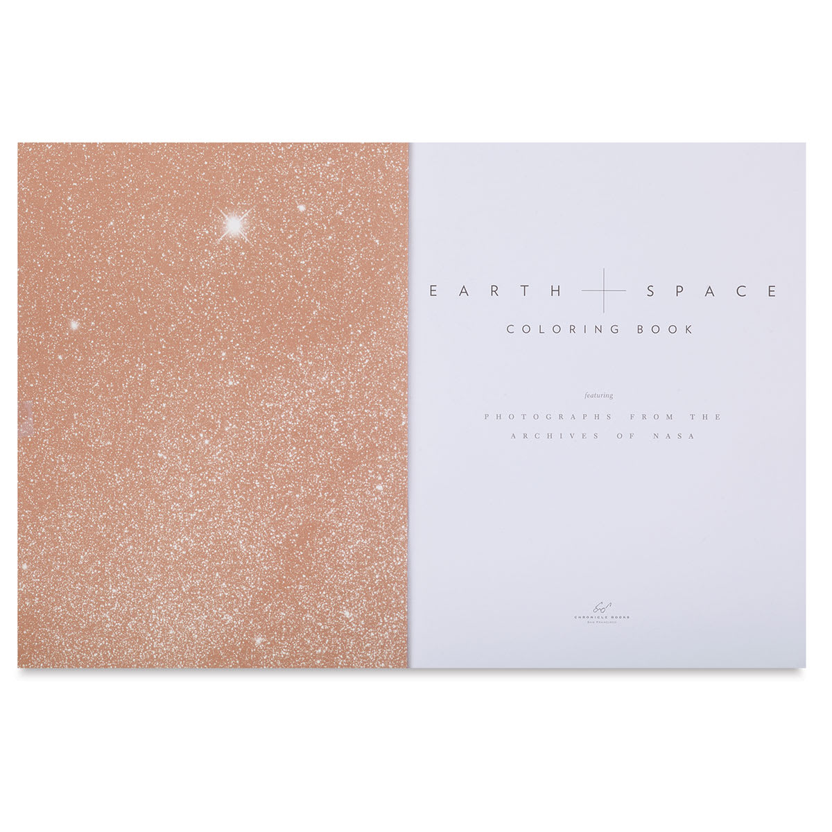 Earth and Space Coloring Book = Title page spread