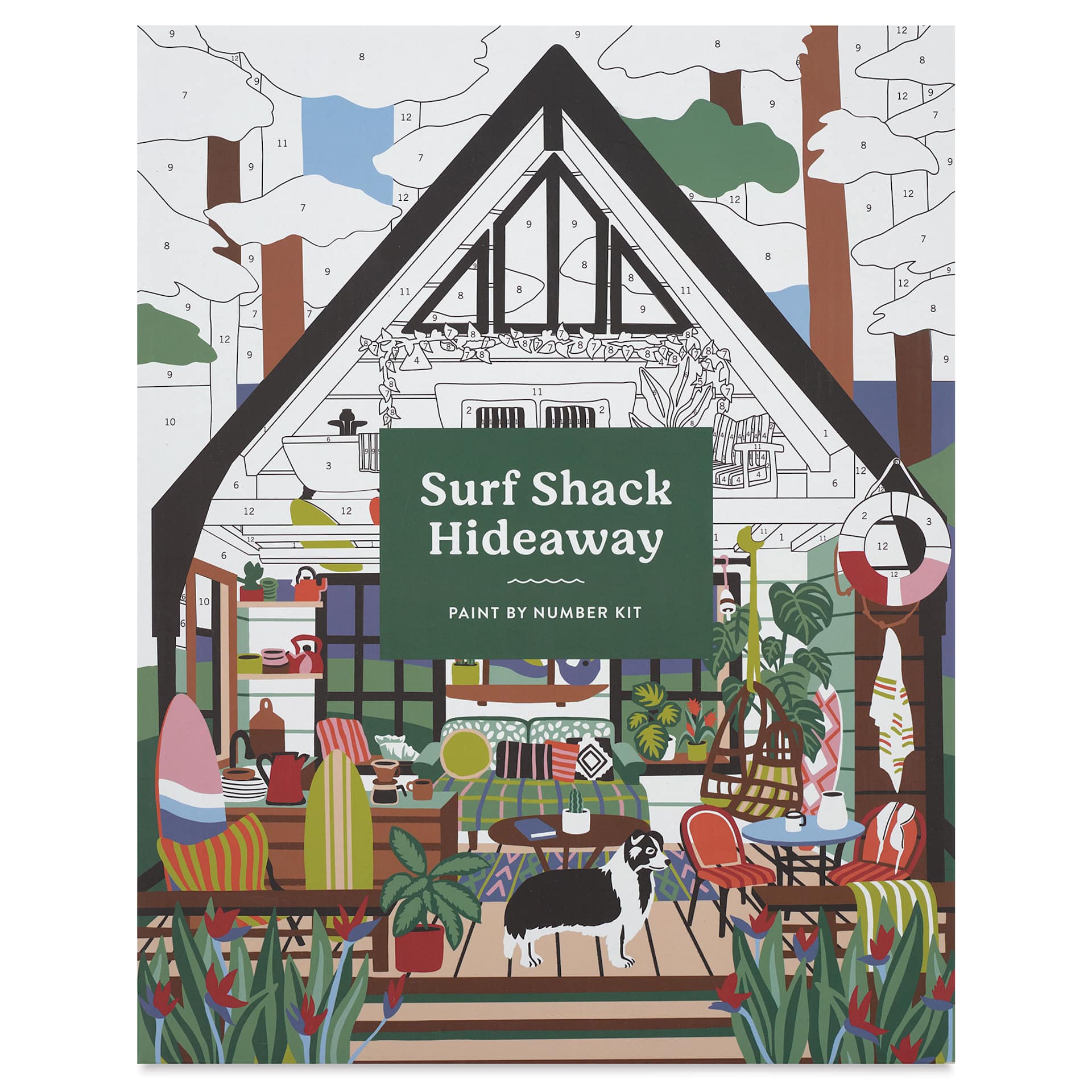 Surf Shack Hideaway Paint by Number Kit, front cover