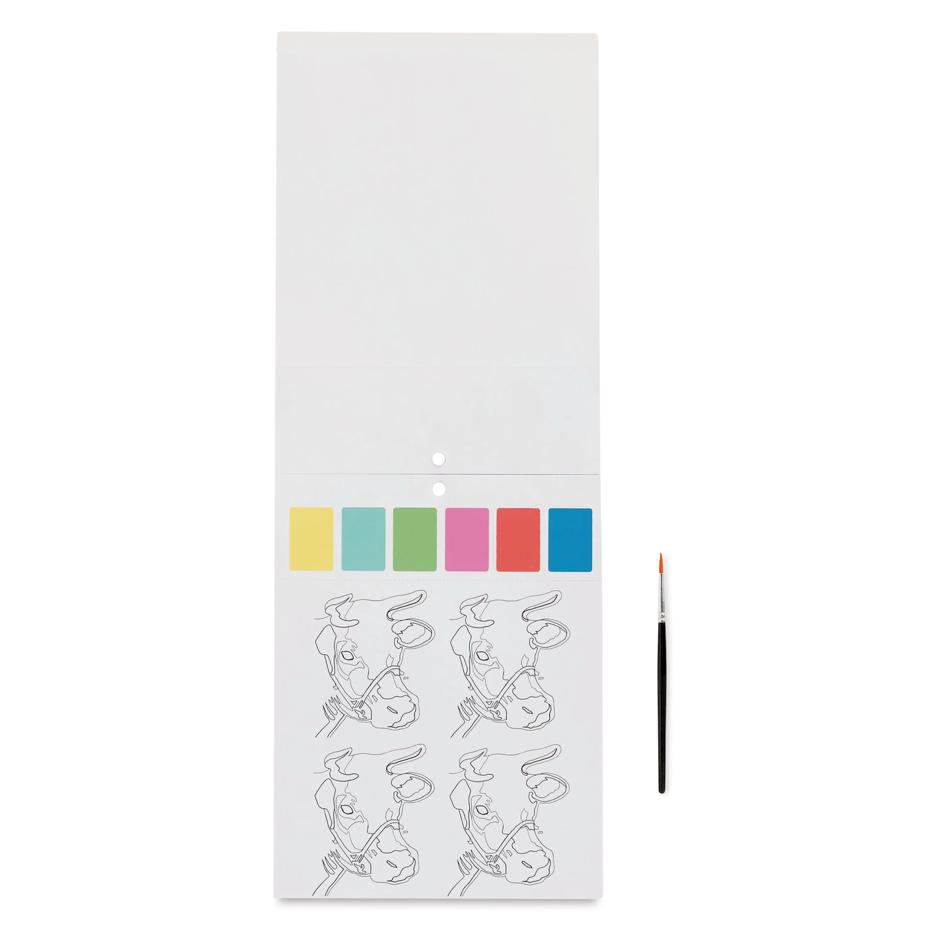 Mudpuppy Watercolor Paint-In Kit - Andy Warhol, cow painting