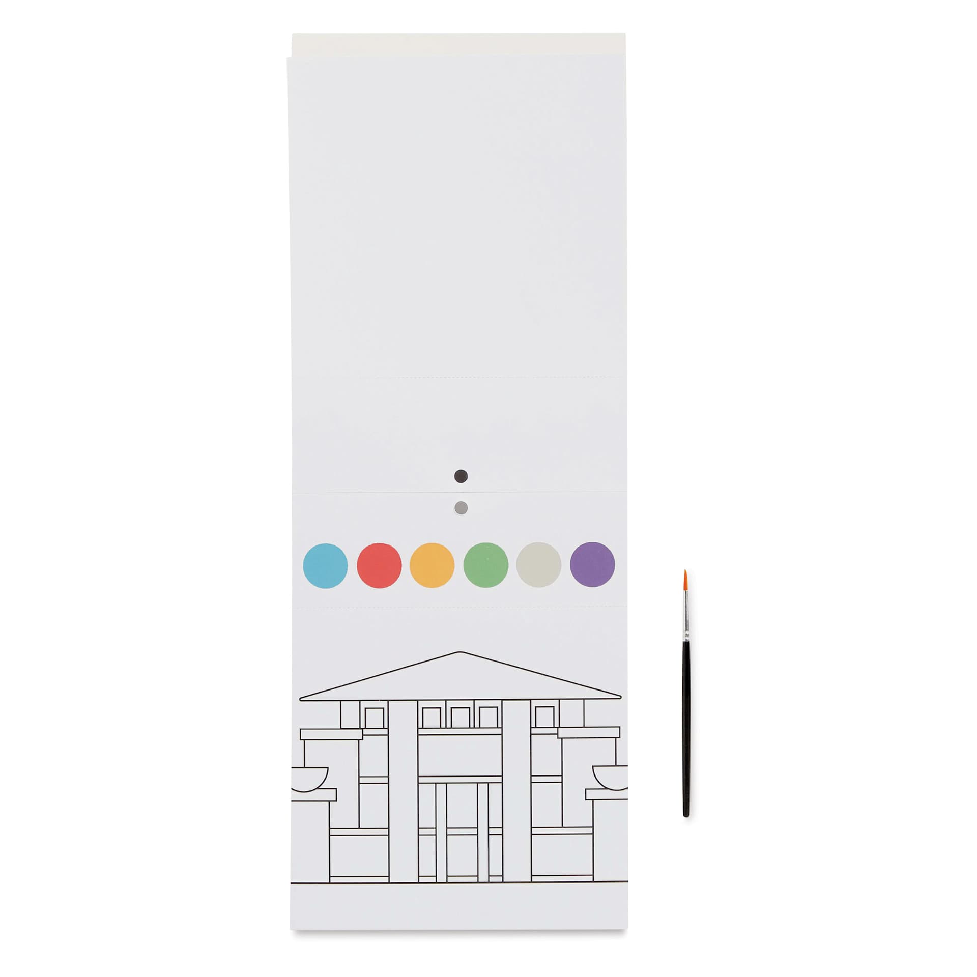 Mudpuppy Watercolor Paint-In Kit - Frank Lloyd Wright, blank painting