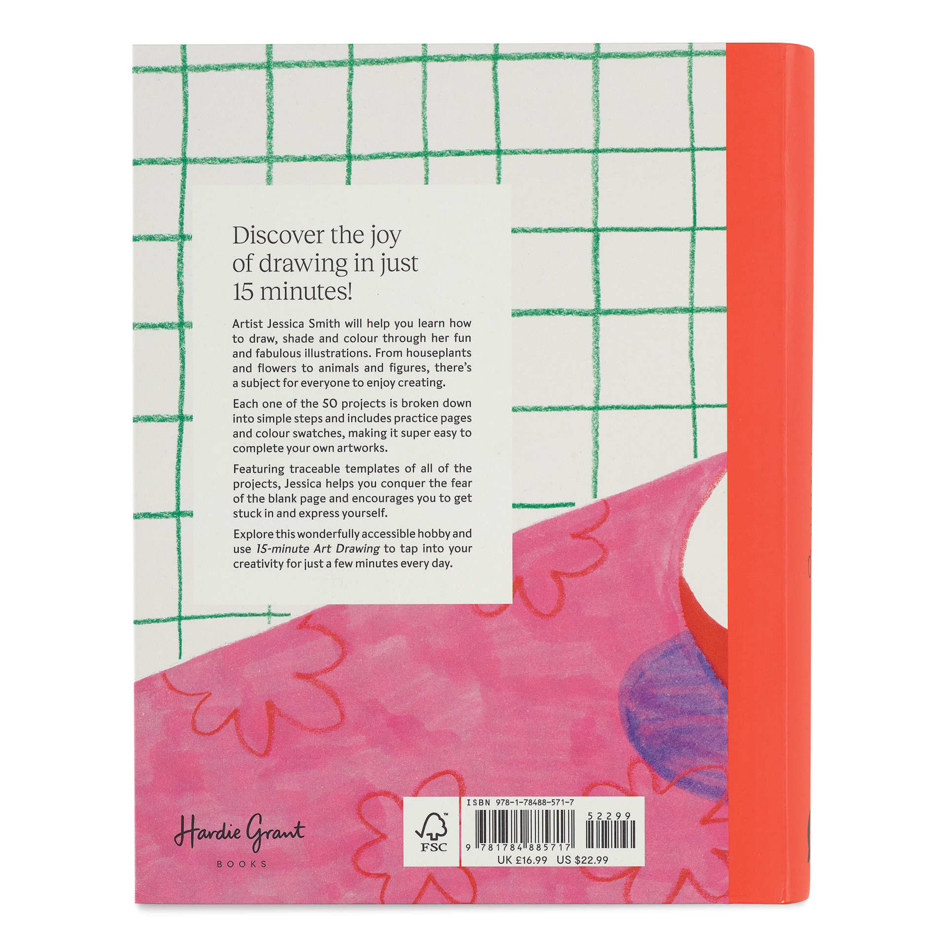 15-Minute Art: Drawing, back cover
