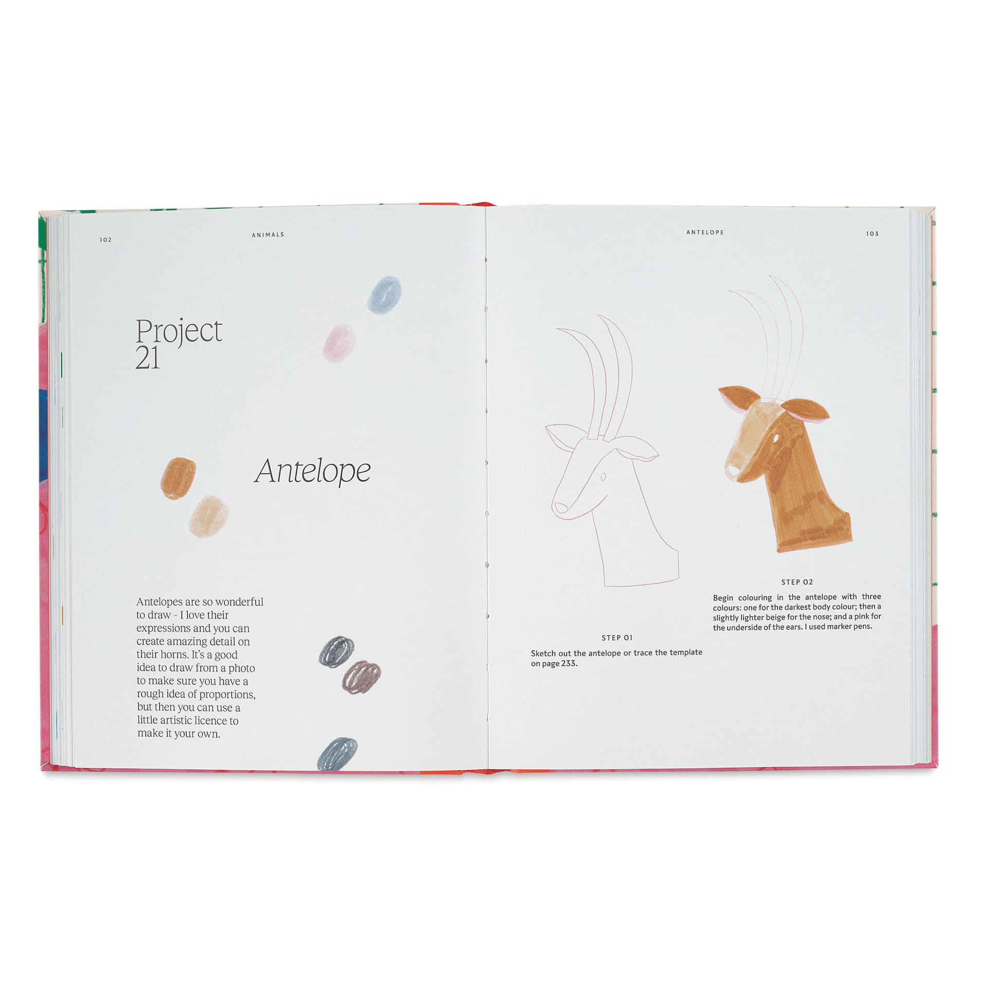15-Minute Art: Drawing, antelope project