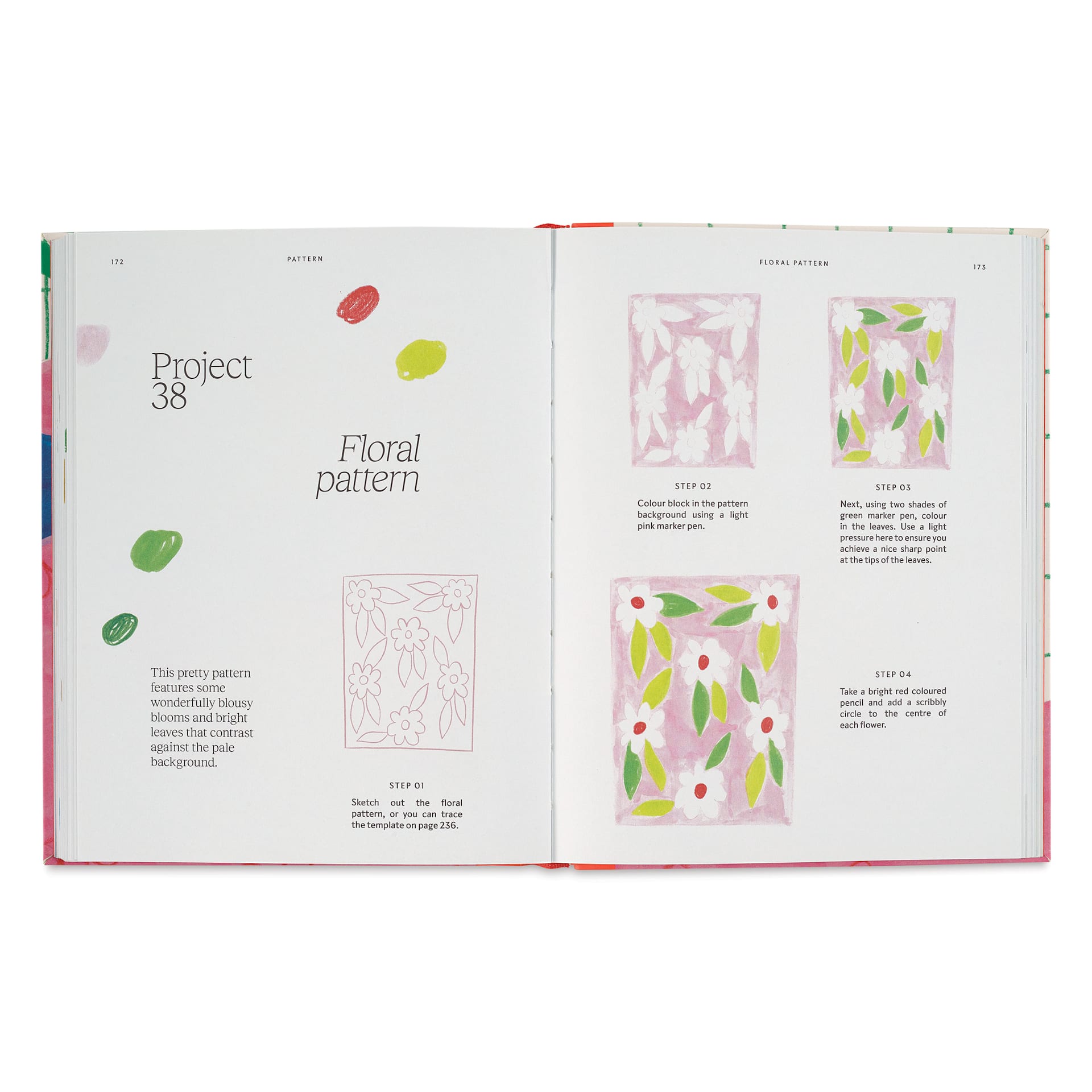 15-Minute Art: Drawing, floral pattern project