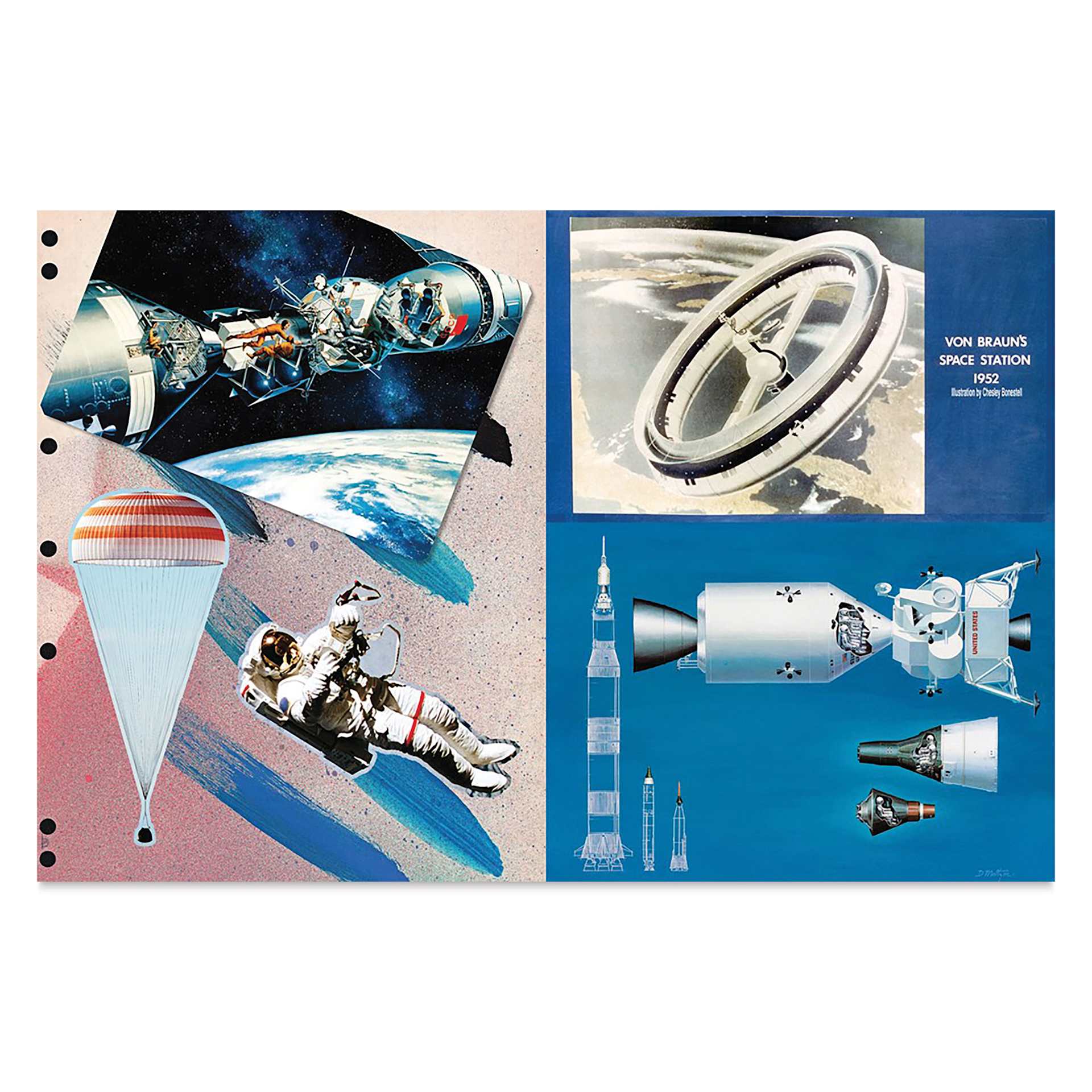 Cut-out Curiosities: Space, Science & Technology, Von Braun's Space Station 1952