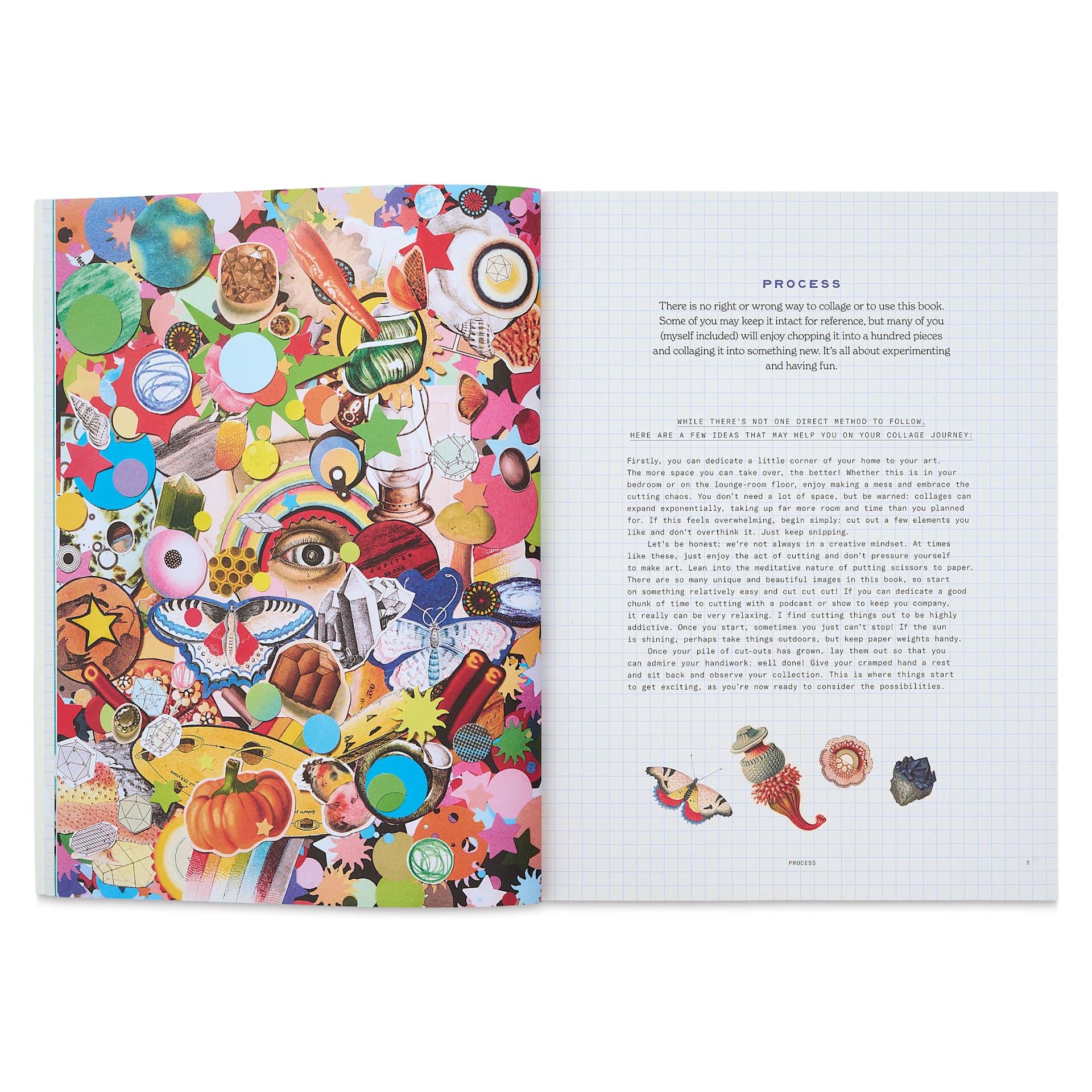 Cut-out Curiosities: Space, Science & Technology, process