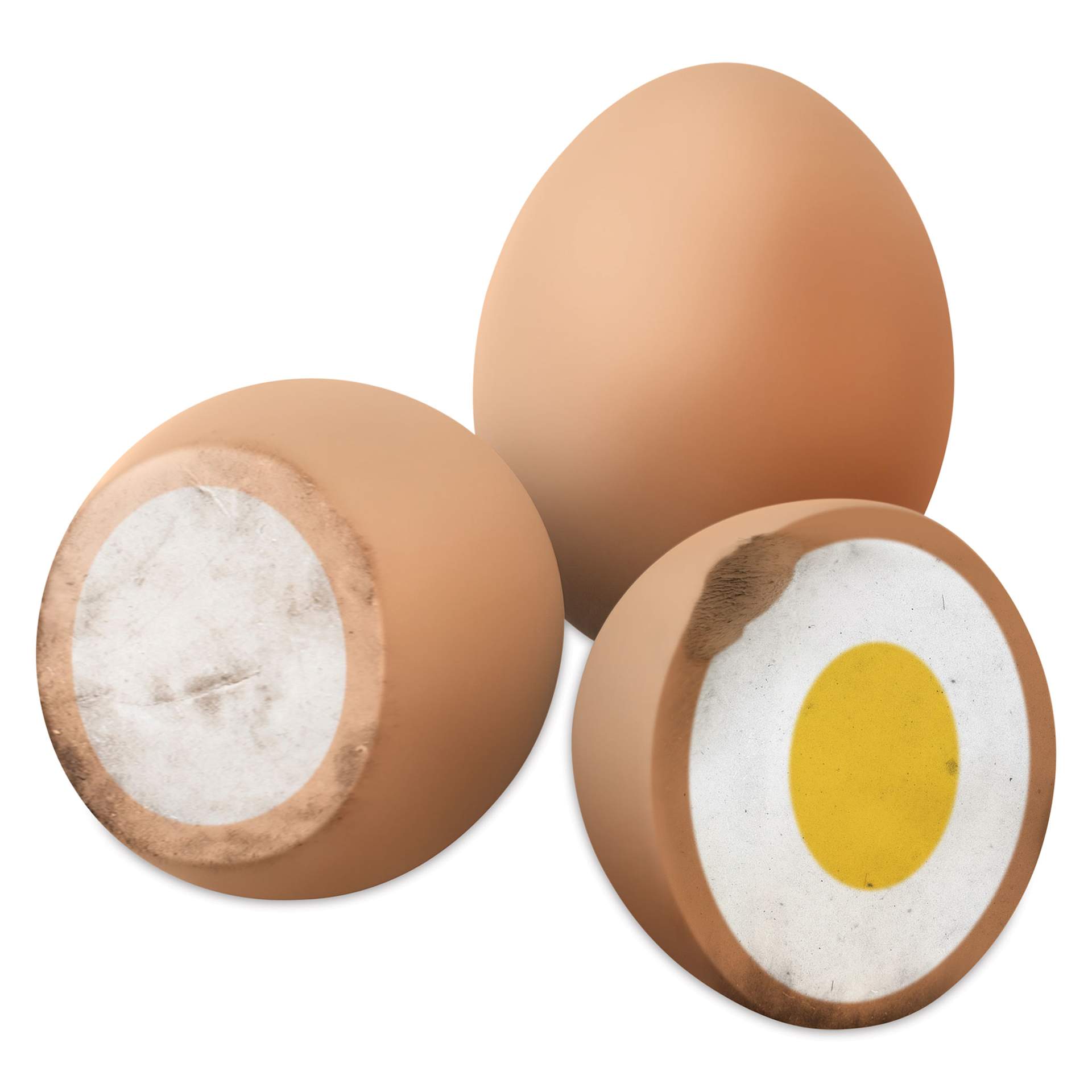 Fred Scribbled Eggs Erasers (Three egg erasers)