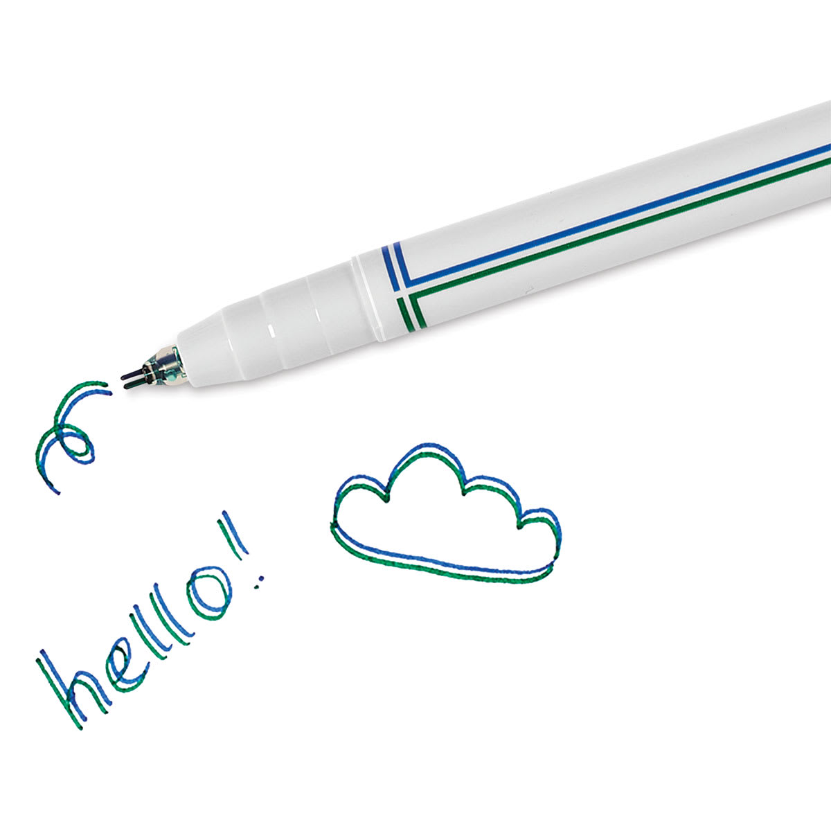 Ooly Seeing Double Fine Double Tip Markers (marker with hello and a cloud)