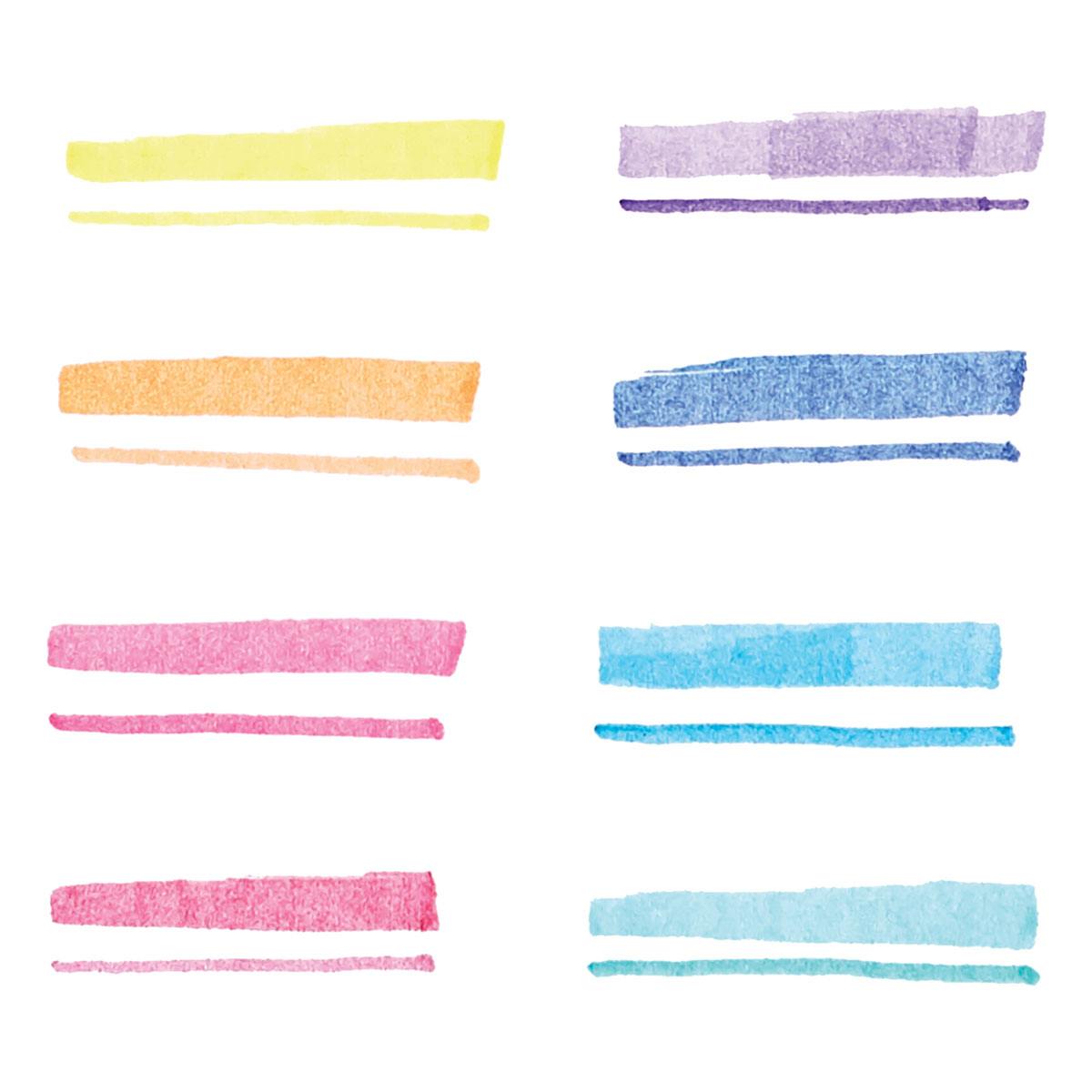Ooly Pastel Liners Dual Tip Markers (lines in eight colors)