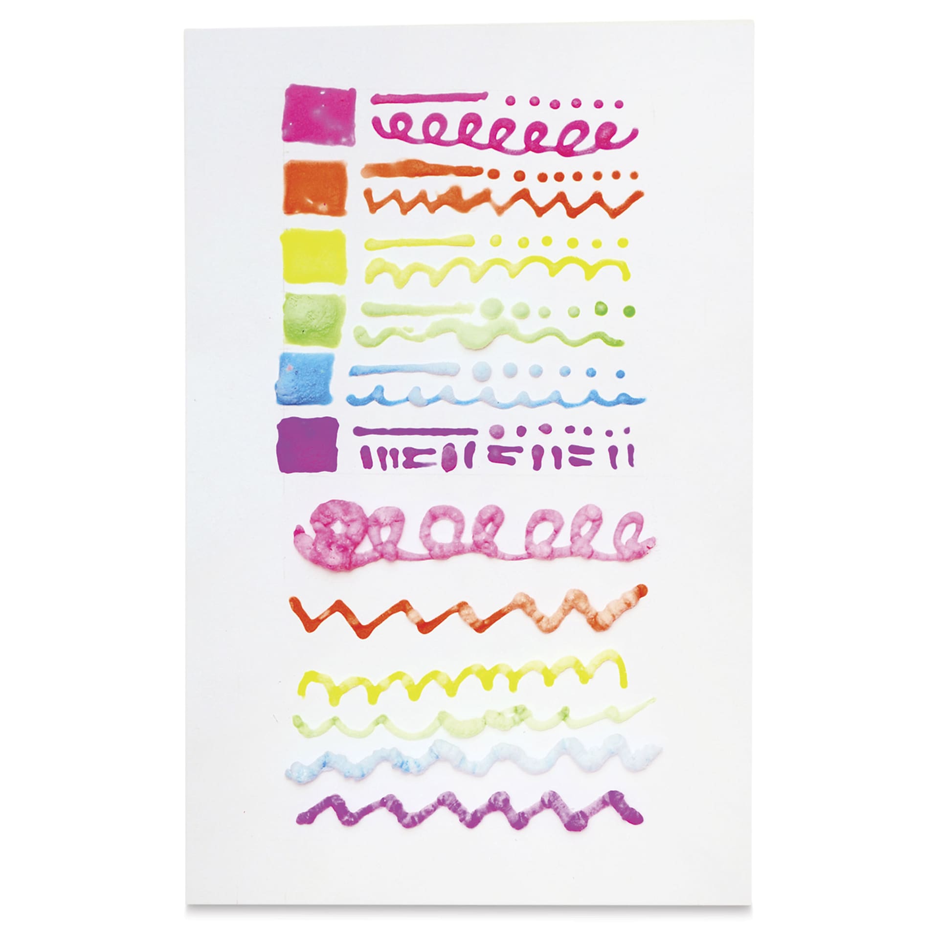 Ooly Magic Puffy Pen Set - Set of 6, Assorted, swatches