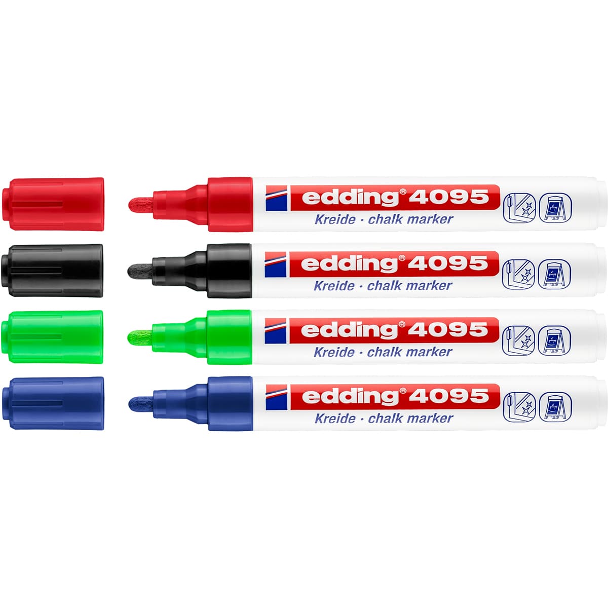 edding Chalk Marker Set 4-Marker Set