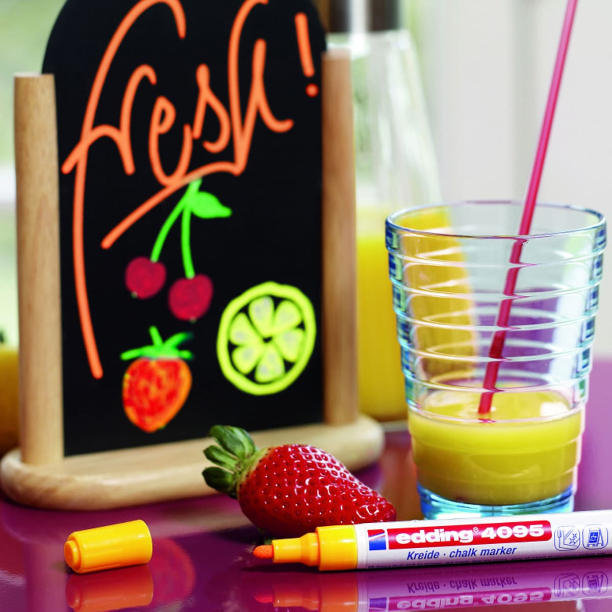 edding Chalk Marker Neon Orange