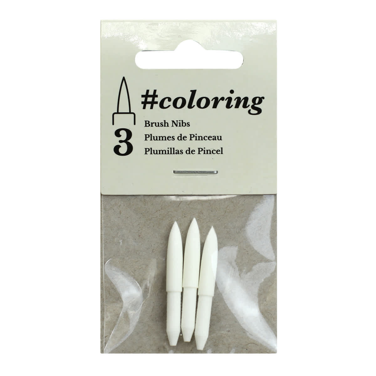 REPLACEMENT NIB PACK Brush Nibs - 3/Pkg. - Peggable