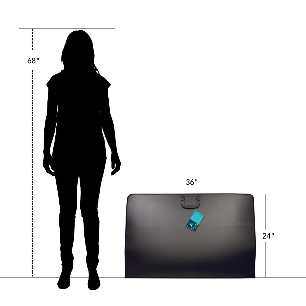 Art Alternatives Academy Portfolio - 24" x 36" x 2", dimensions