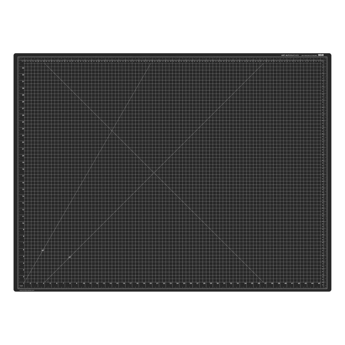 Art Alternatives Self-Healing Cutting Mat - Green and Black, 36" x 48"