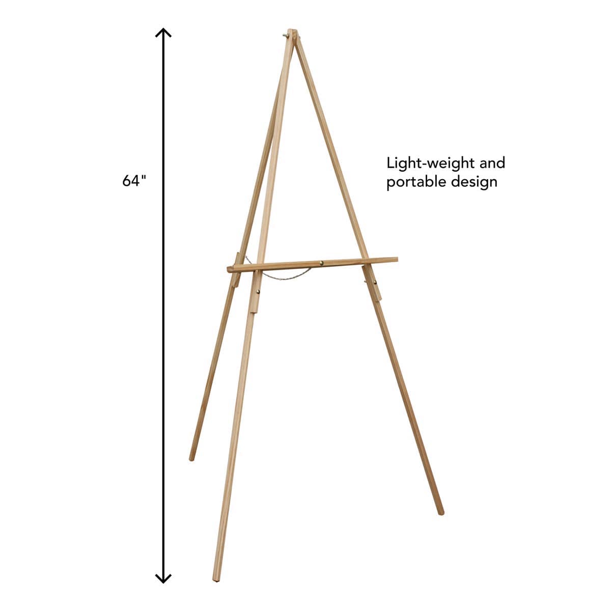 Art Alternatives Basic Wood Display Easel - Natural, dimensions
