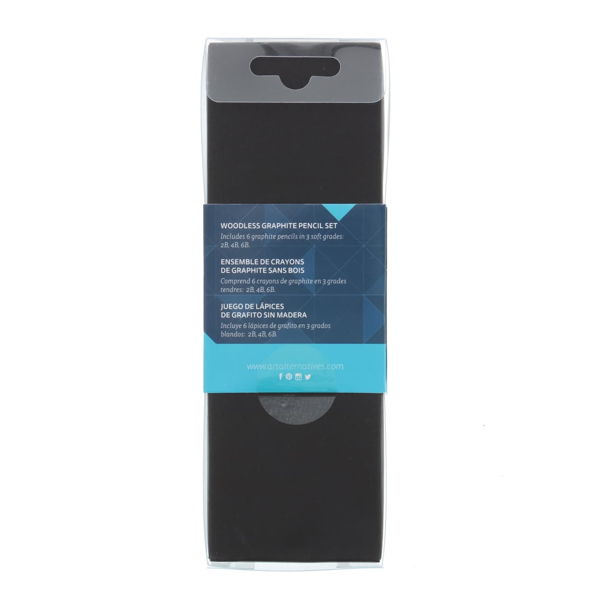 Art Alternatives Woodless Pencils - Set of 6 back of packaging