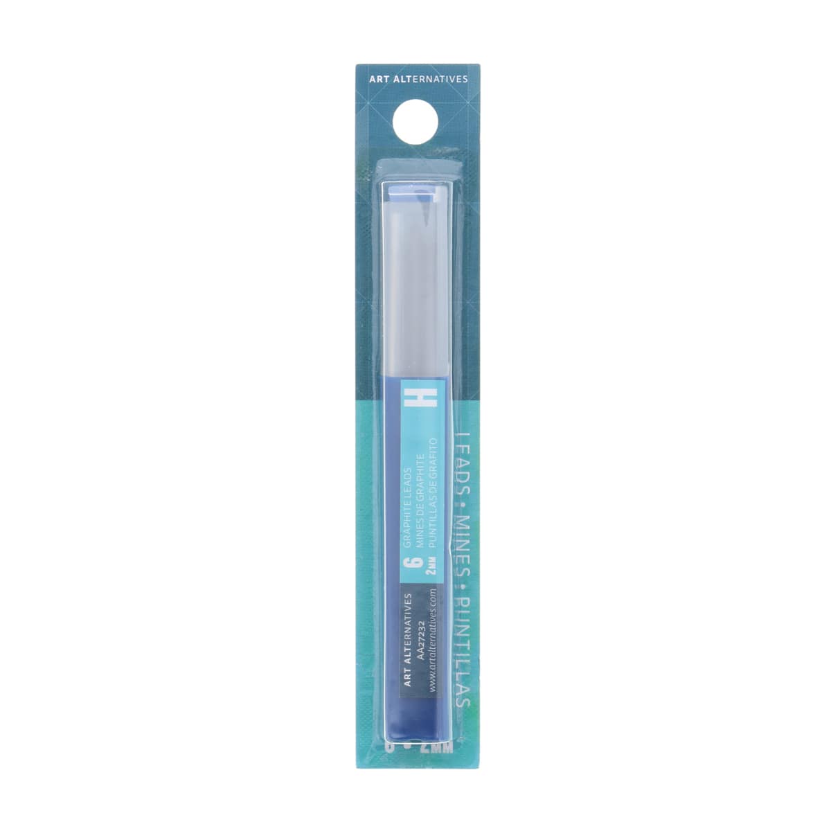 Art Alternatives Graphite Lead Refill - Pkg of 6, H, 2 mm