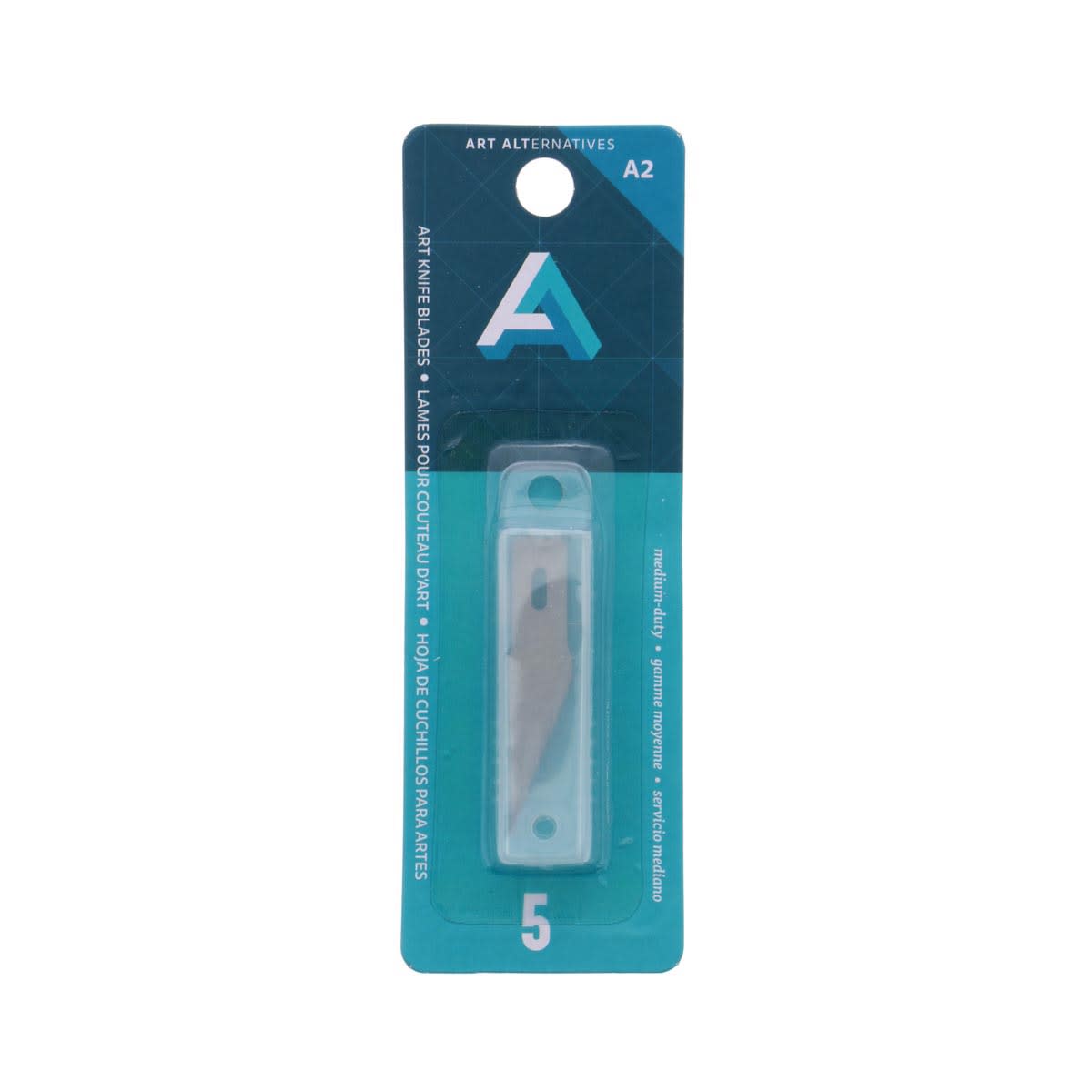 Art Alternatives Medium Duty Art & Craft Blades - Pkg of 5, front of packaging
