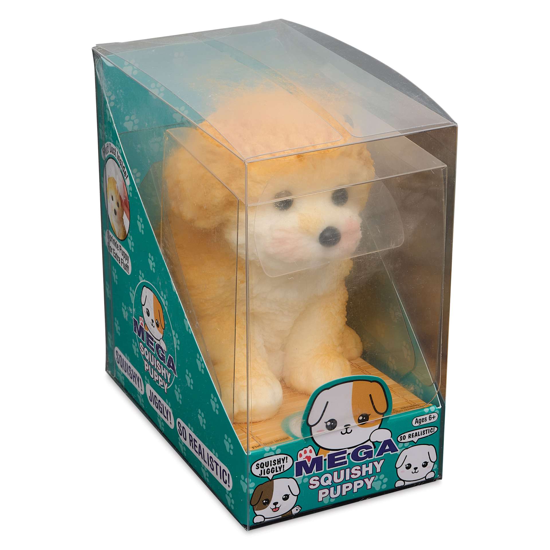 Zorbitz Mega Squishy Animal Figures - Puppy, side of packaging
