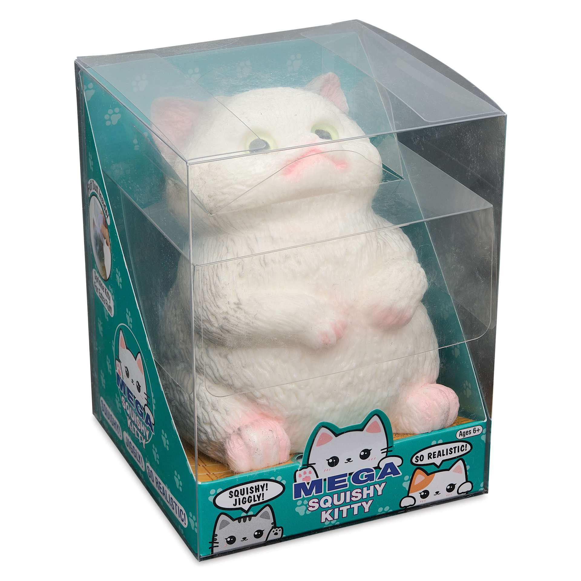 Zorbitz Mega Squishy Animal Figures - Kitty, side of packaging