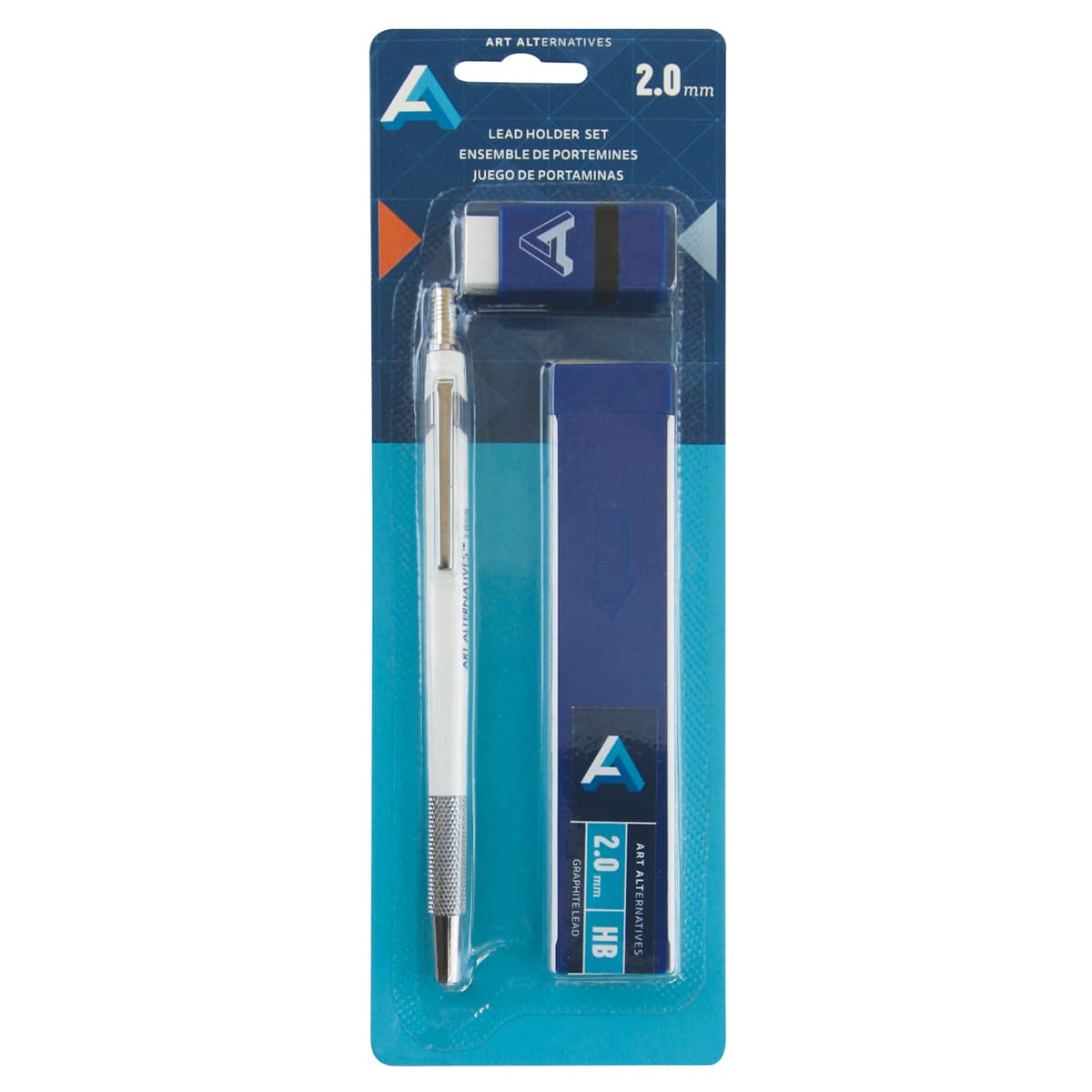 Art Alternatives Lead Holder - Set of 3, 2 mm Leads and Holder, in packaging