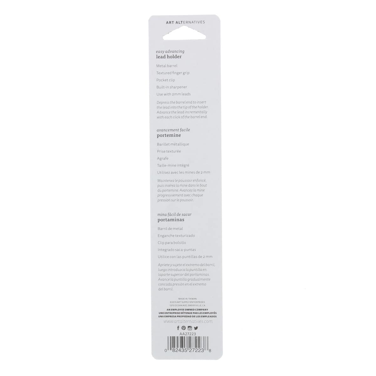Art Alternatives Lead Holder - 2 mm, Black
