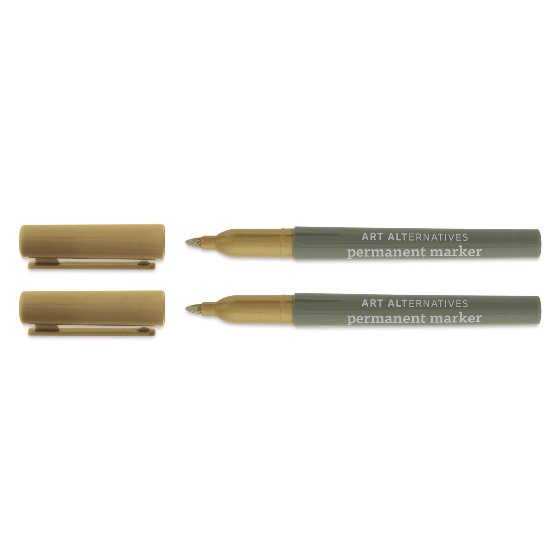 Permanent Marker 2-Marker Set - Gold