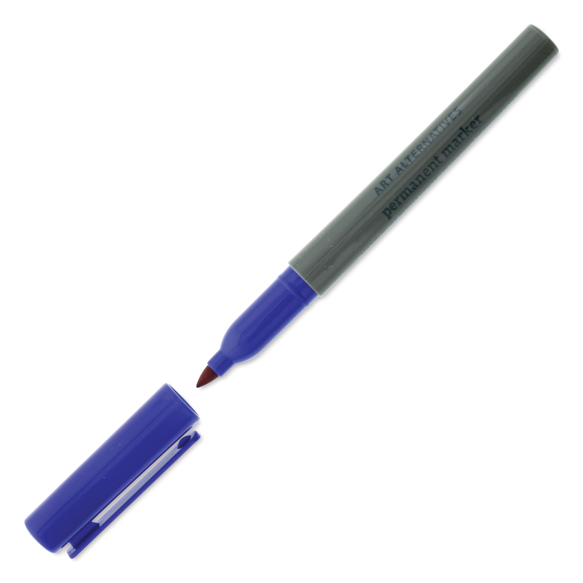Art Alternatives Permanent Marker - Blue, Fine, Square Top