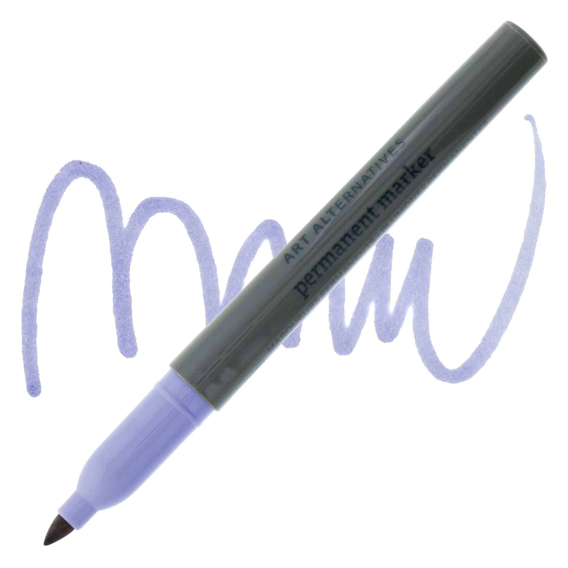 Art Alternatives Permanent Marker - Lilac Marker and Swatch