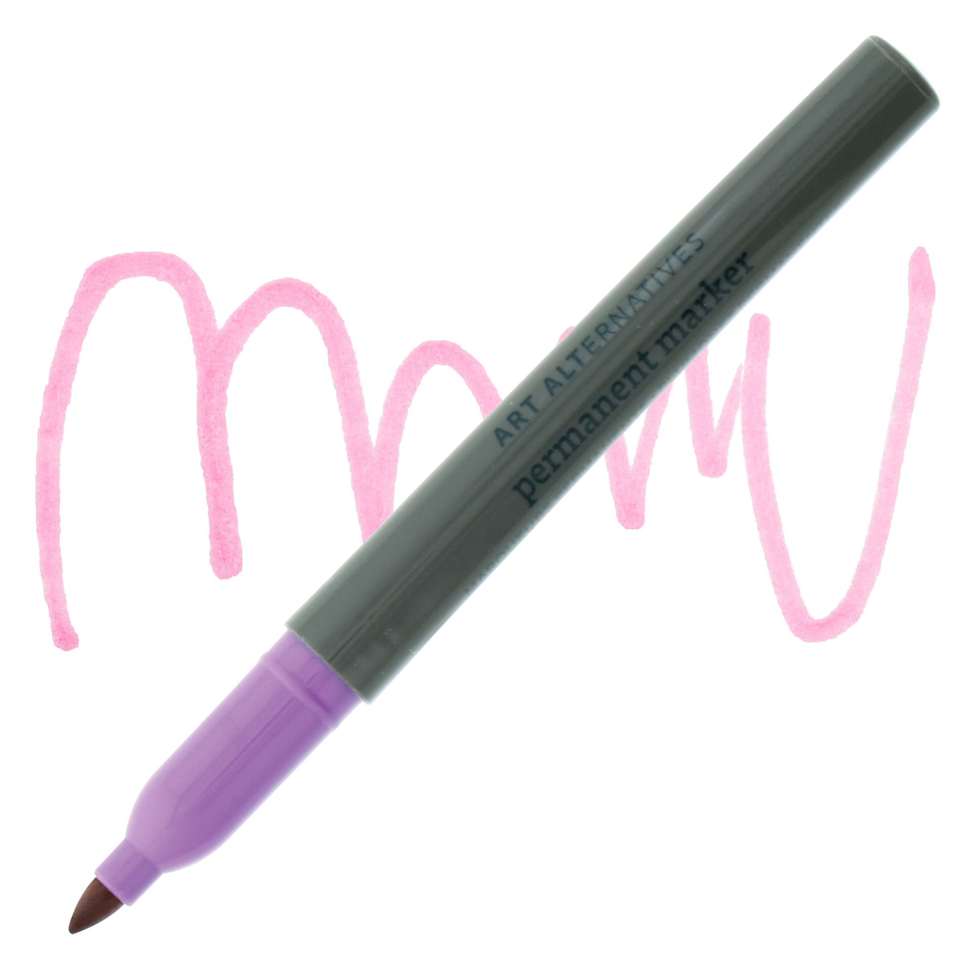 Art Alternatives Permanent Fine Marker - Lavender Marker and Swatch