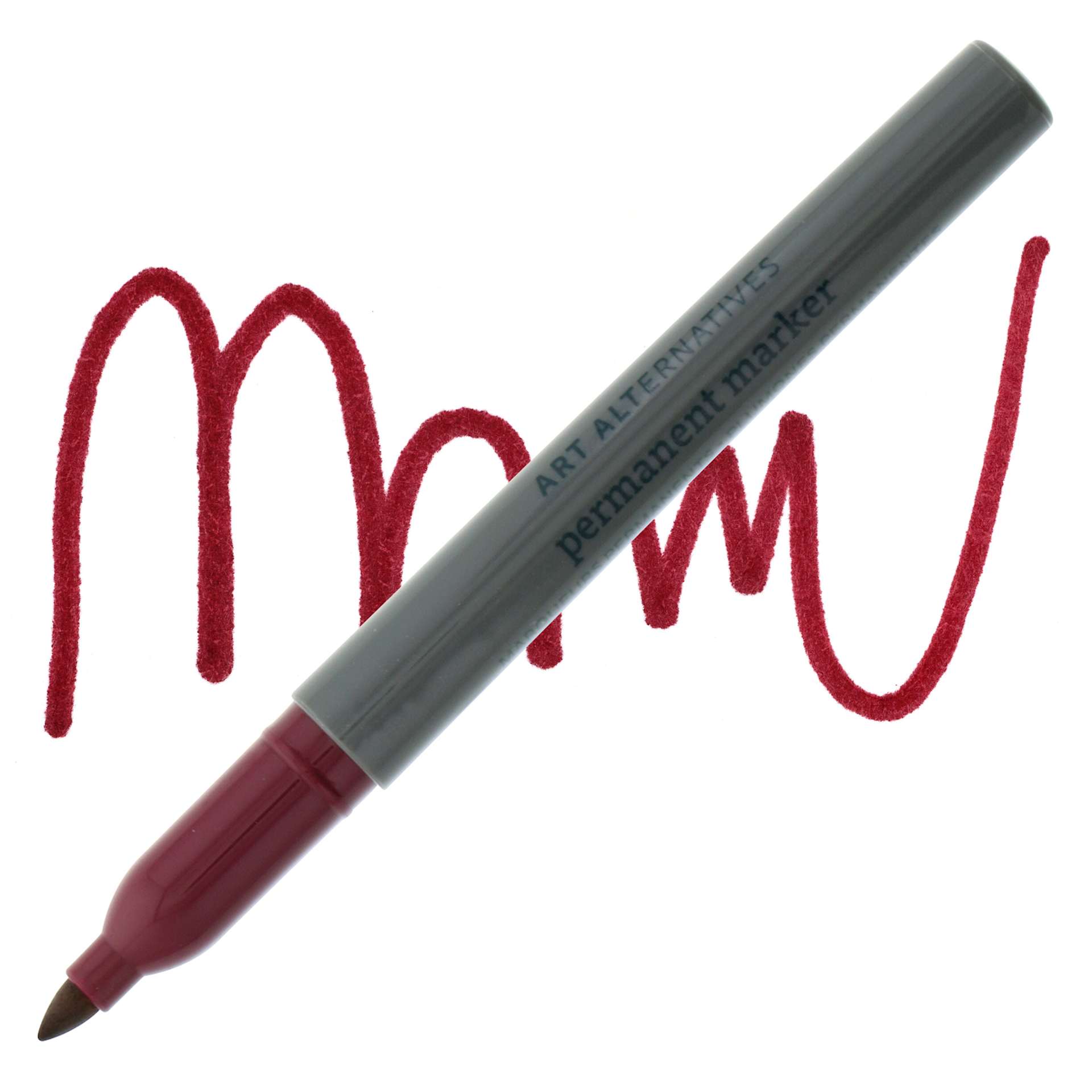 Art Alternatives Permanent Fine Marker - Brick Marker and Swatch