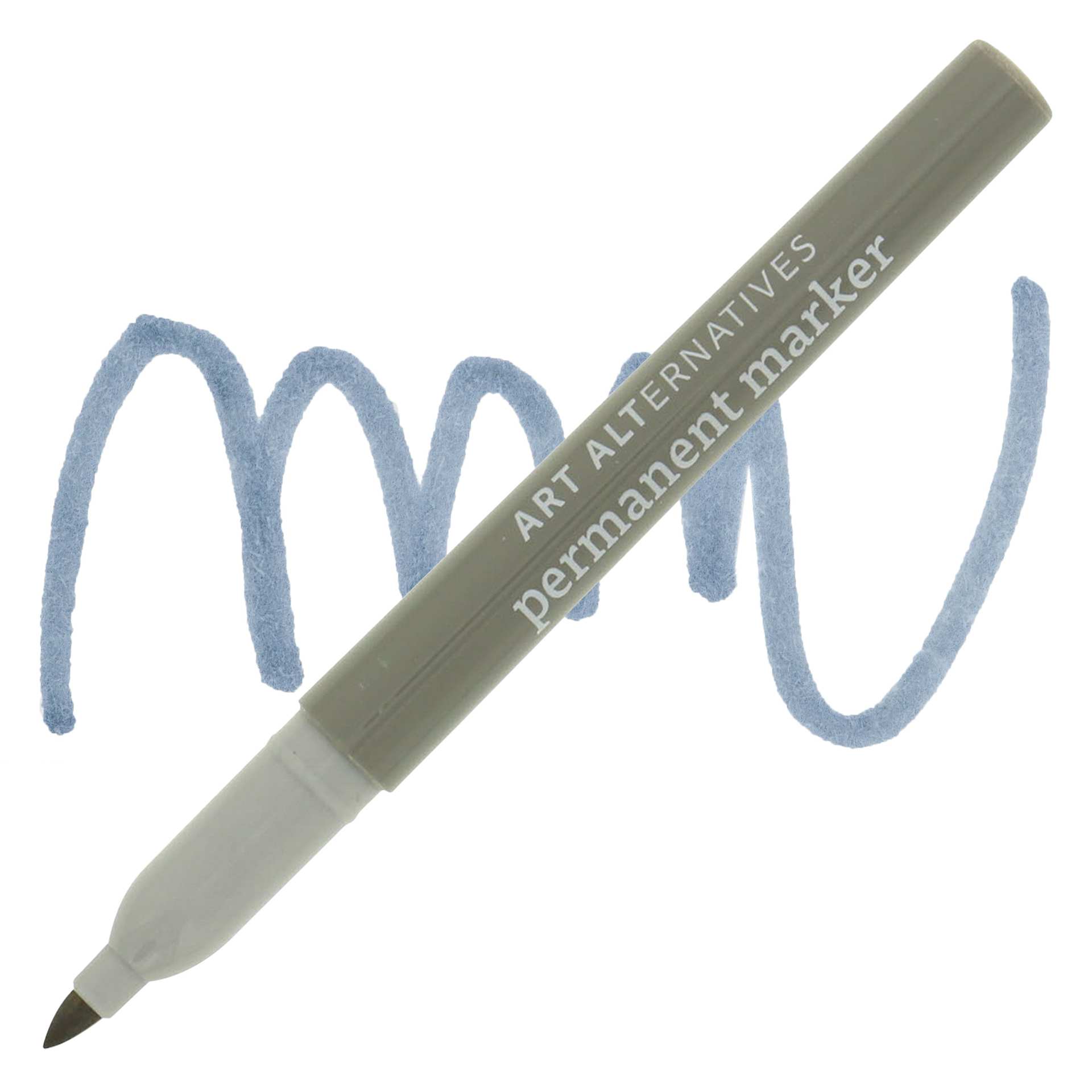 Art Alternatives Permanent Marker - Gray Fine Marker and Swatch