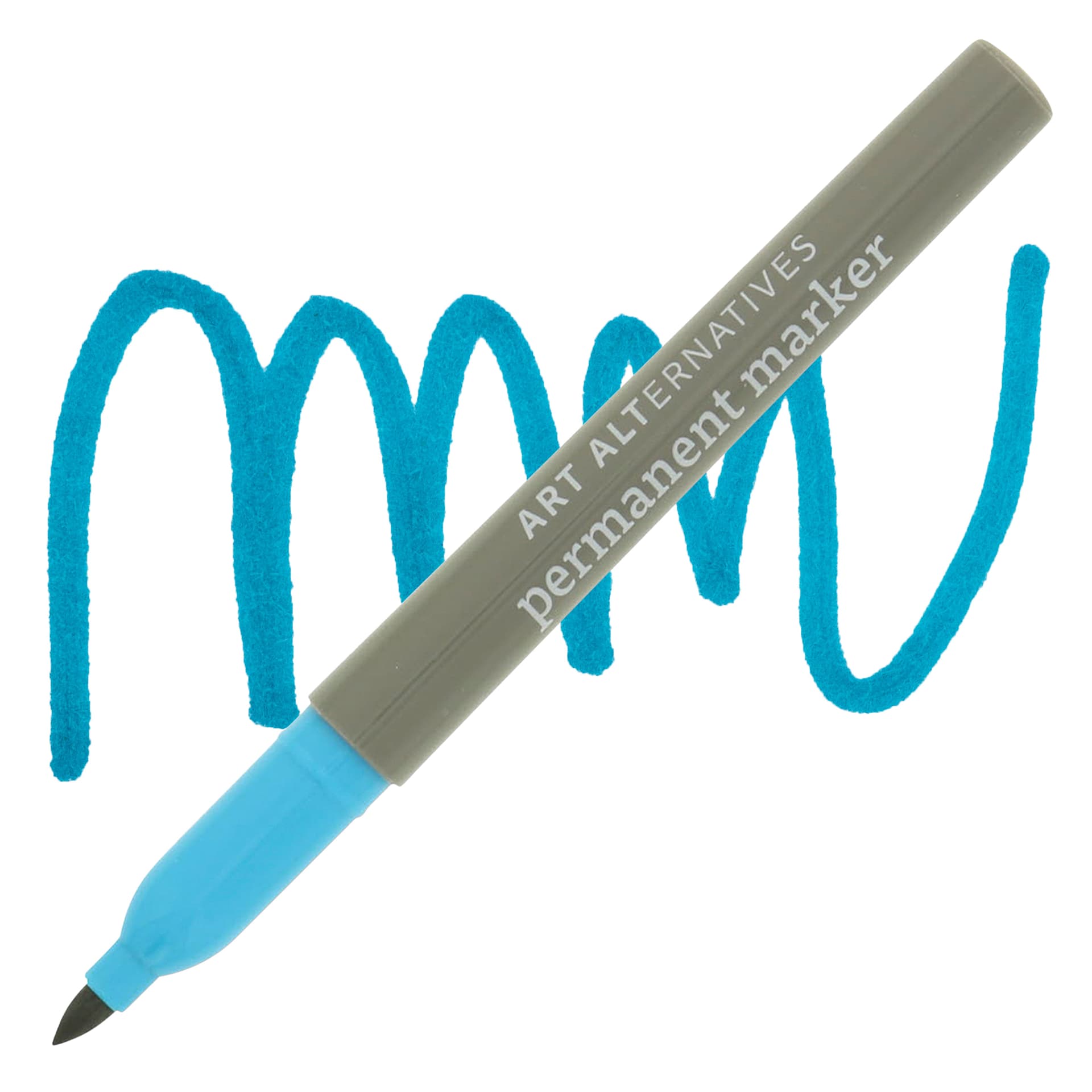 Art Alternatives Permanent Marker - Turquoise Marker and Awatch