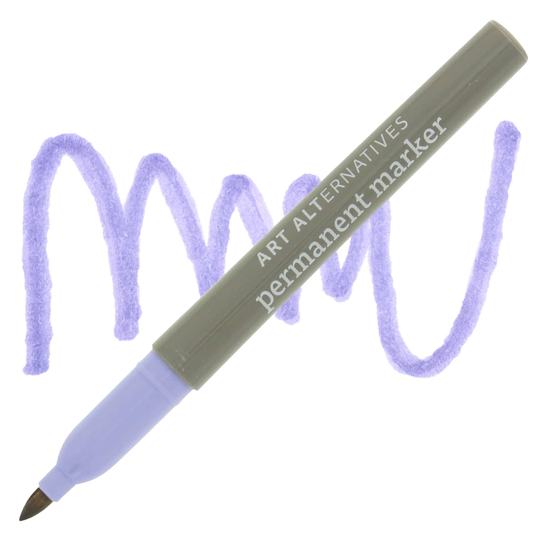 Art Alternatives Permanent Fine Marker - Lilac Marker and Swatch