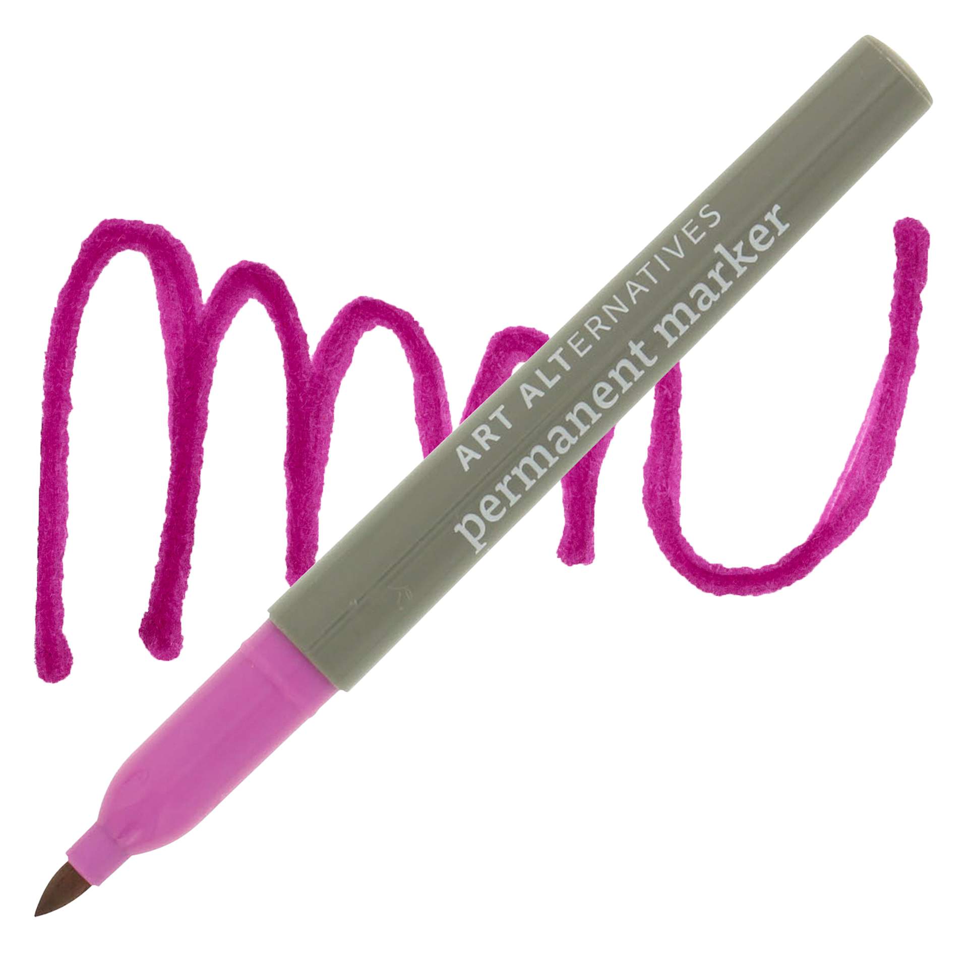 Art Alternatives Permanent Marker - Magenta Marker and Swatch