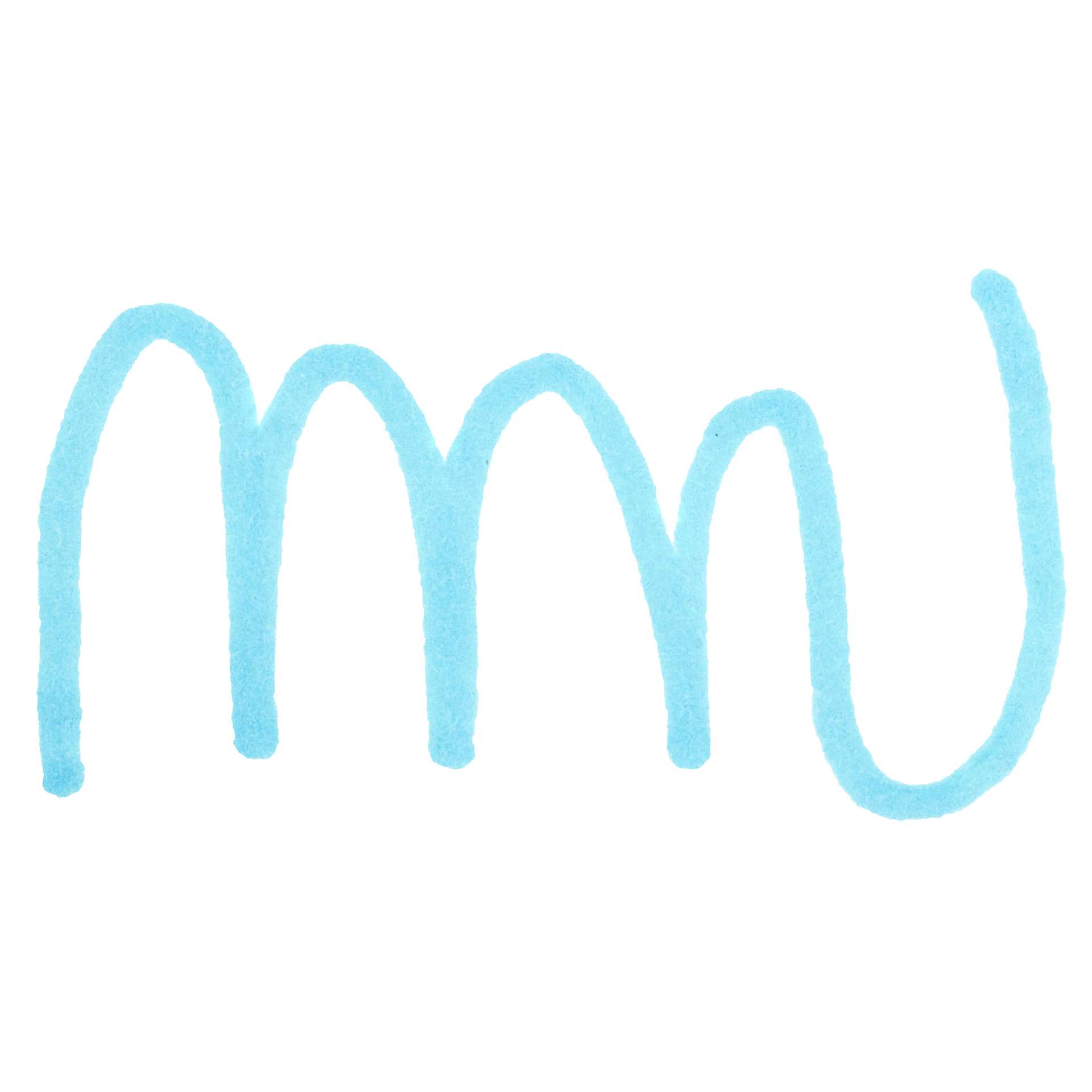 Art Alternatives Permanent Fine Marker - Neon Blue Swatch