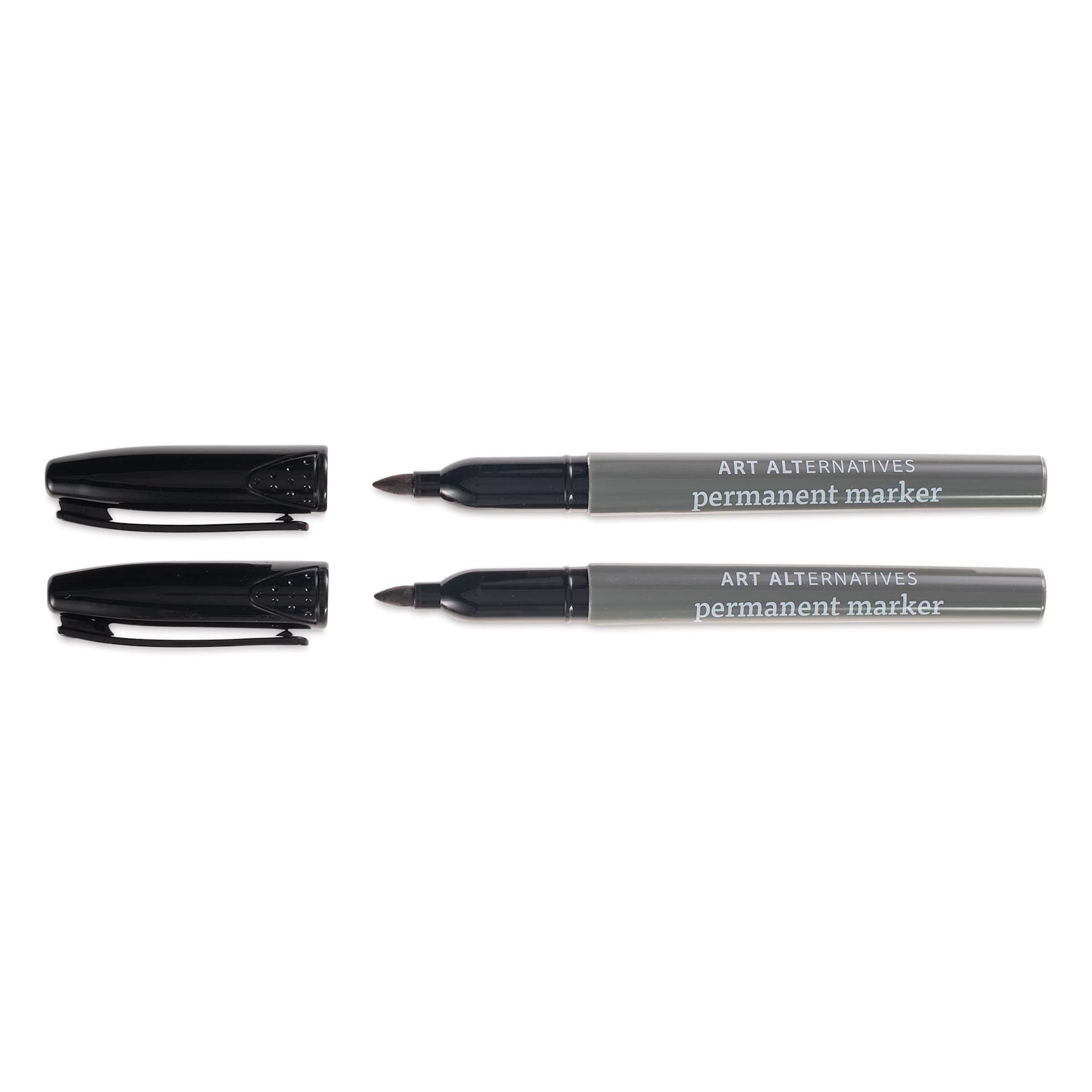 Permanent Marker Set Black - Fine Tip, 2/Pkg.