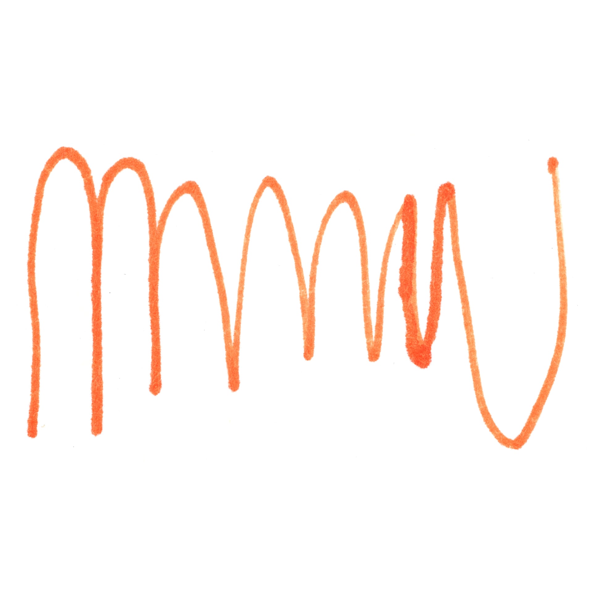 Art Alternatives Permanent Extra Fine Marker - Orange Swatch