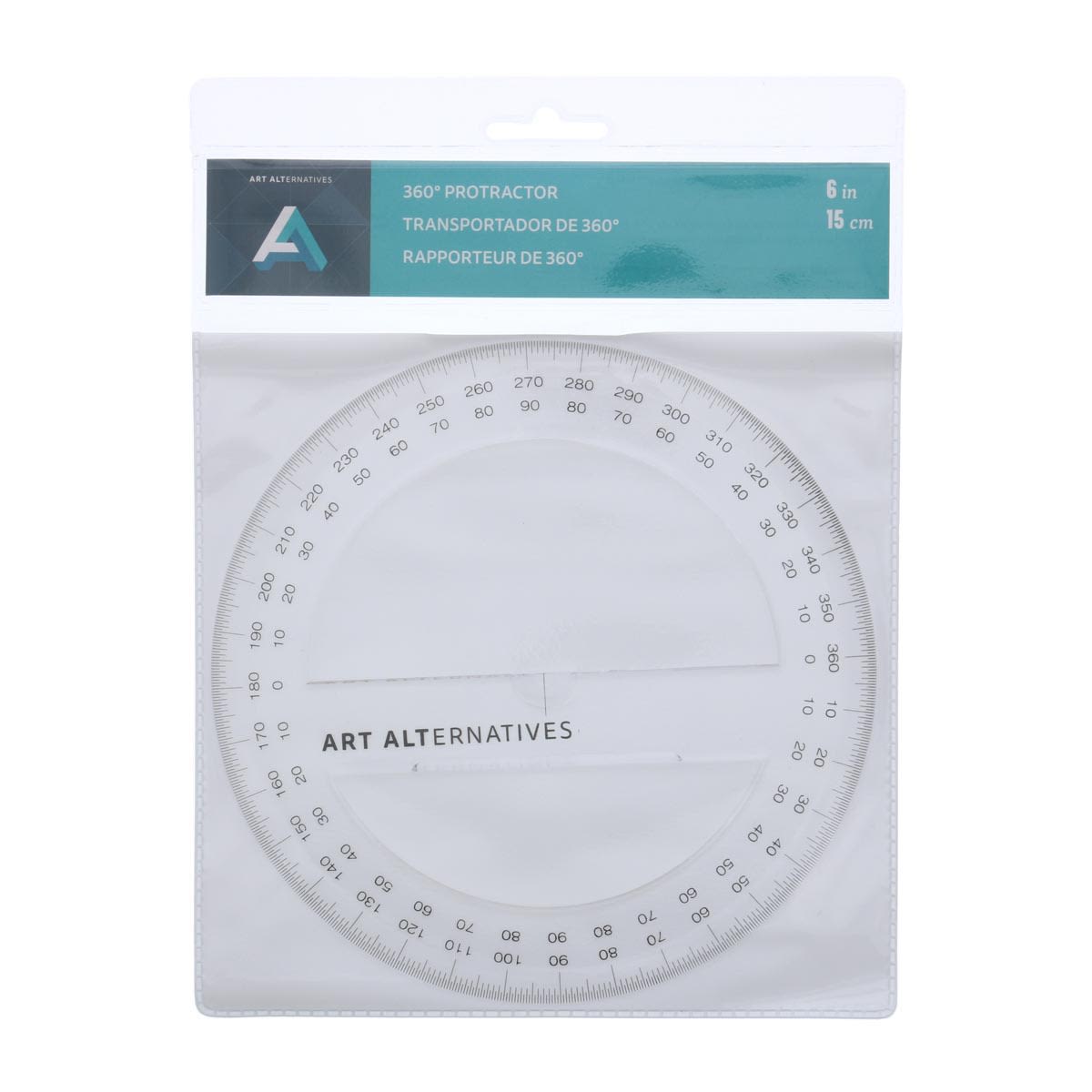 Art Alternatives Protractor - 6", 360 Degrees
