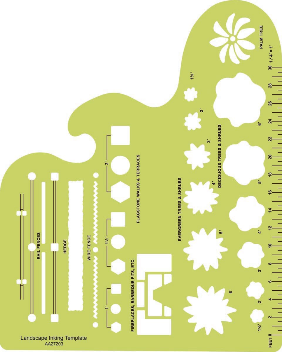 Art Alternatives Drafting Template - Landscaping