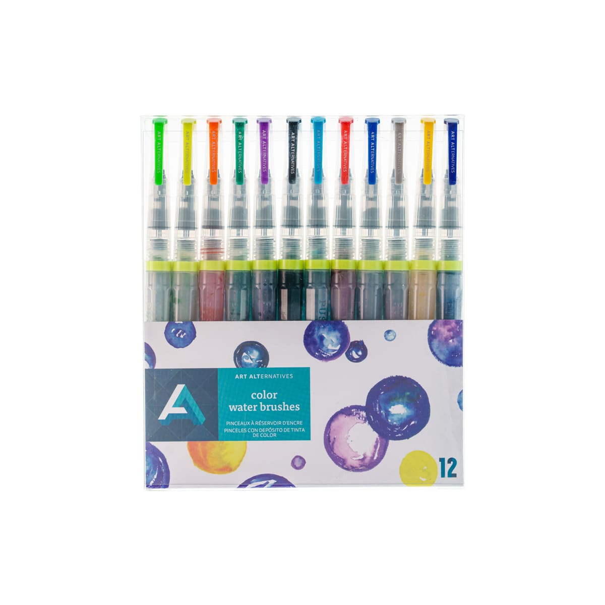 Color Water Brush Set 12-Piece Set