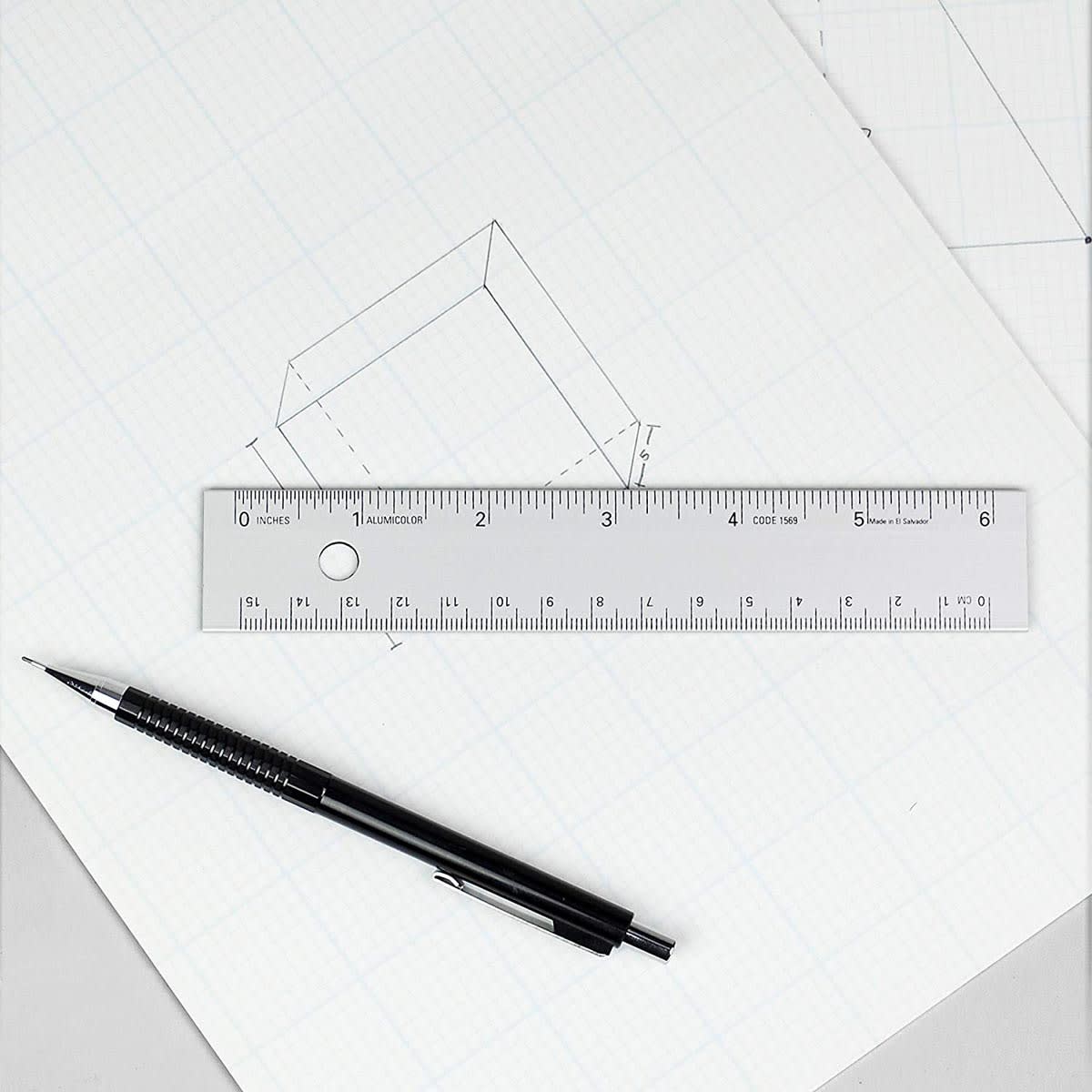 Non-Slip Standard Straightedges 6"  - Peggable