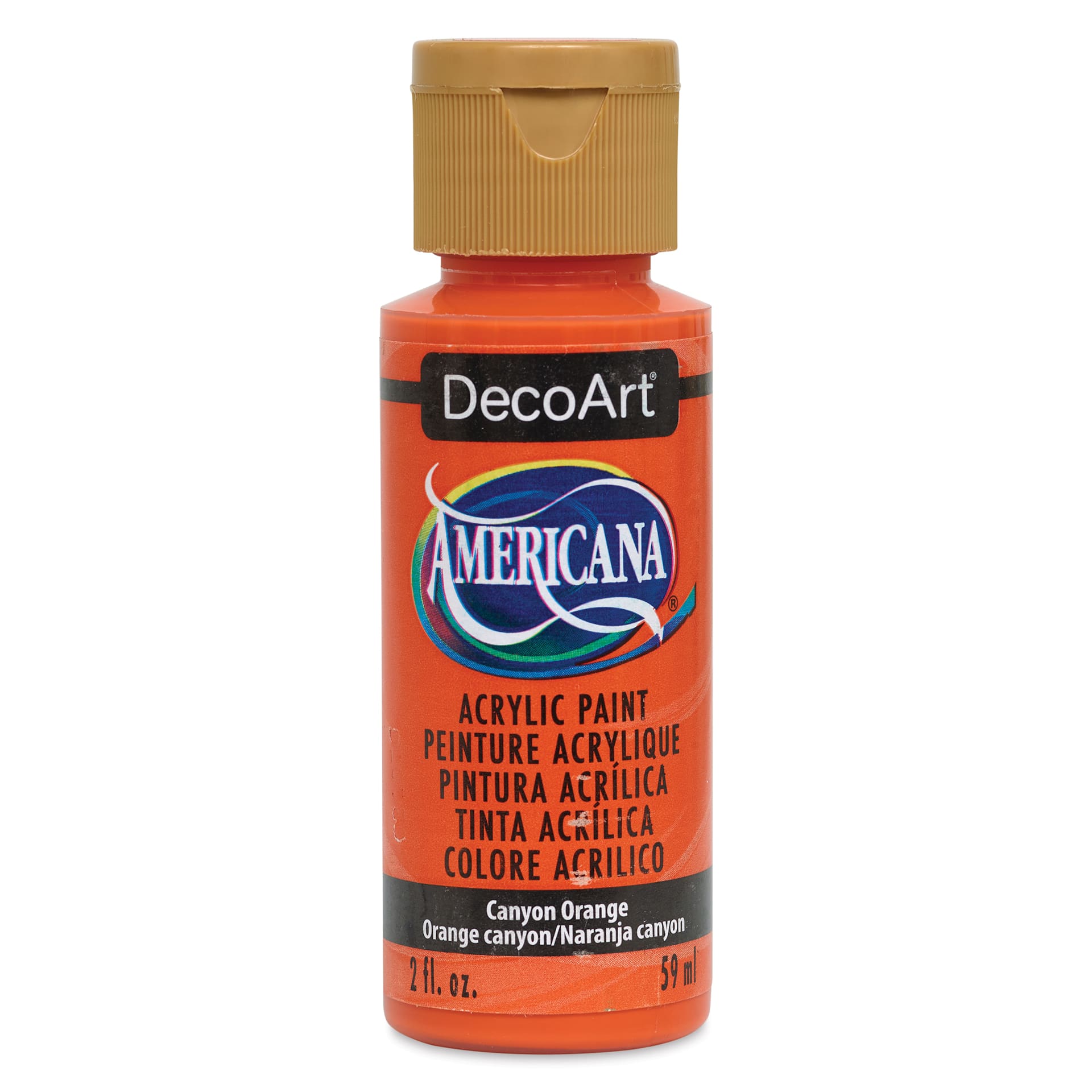 Americana Acrylic Colors - Canyon Orange, 2 oz